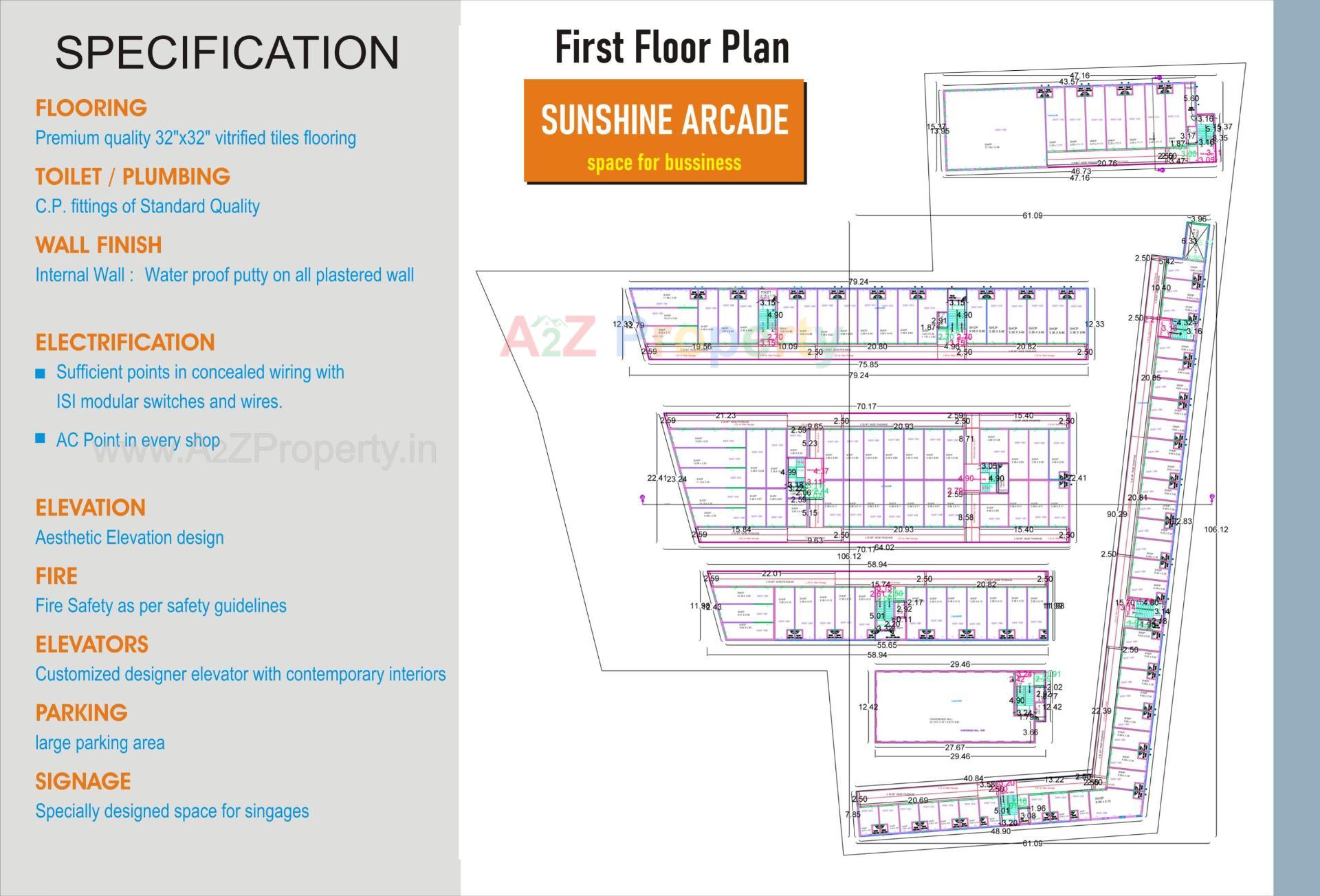  of real estate project Sun Shine Arcade located at Mandvi, Surat, Gujarat