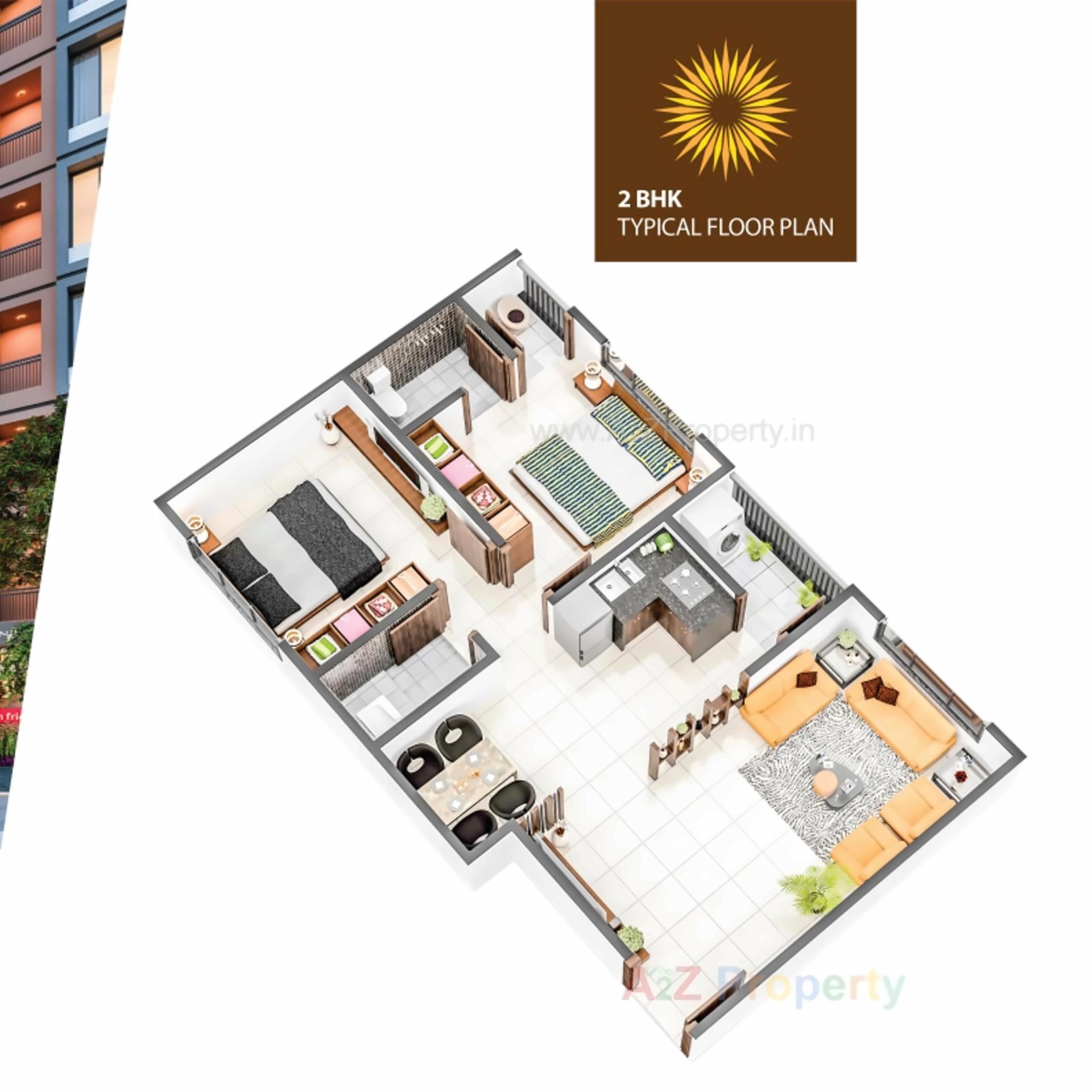Layout of real estate project Suncity Residency located at Surat, Surat, Gujarat
