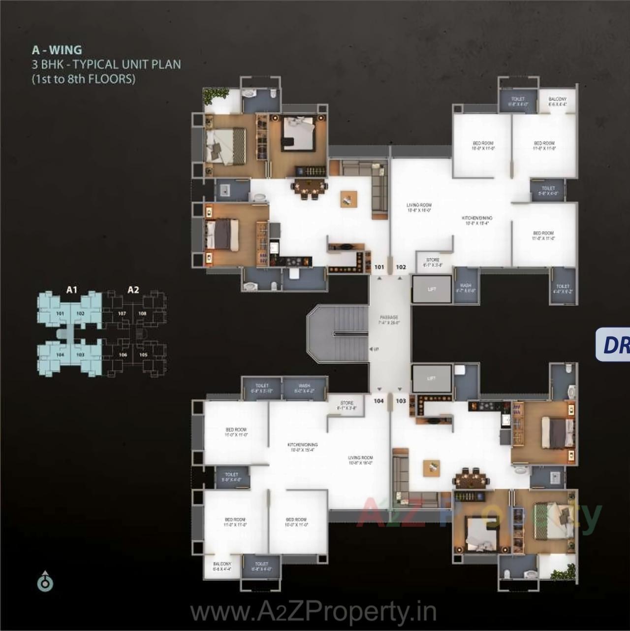 Layout of real estate project Sundaram Status located at Surat, Surat, Gujarat