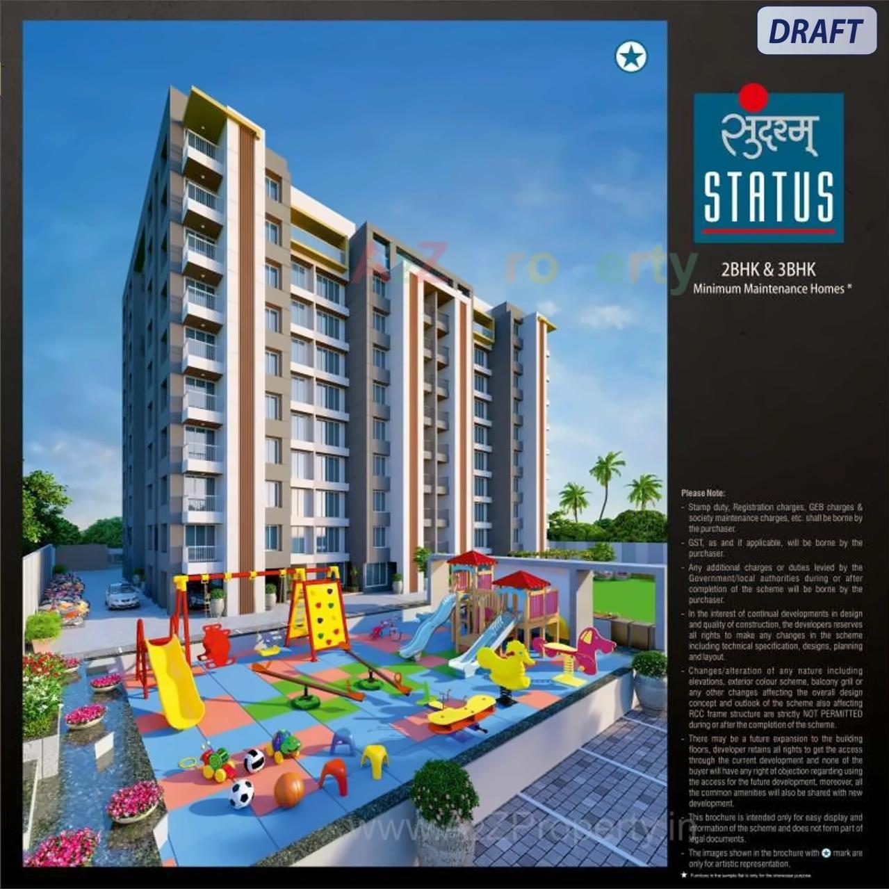 3D Elevation of real estate project Sundaram Status located at Surat, Surat, Gujarat