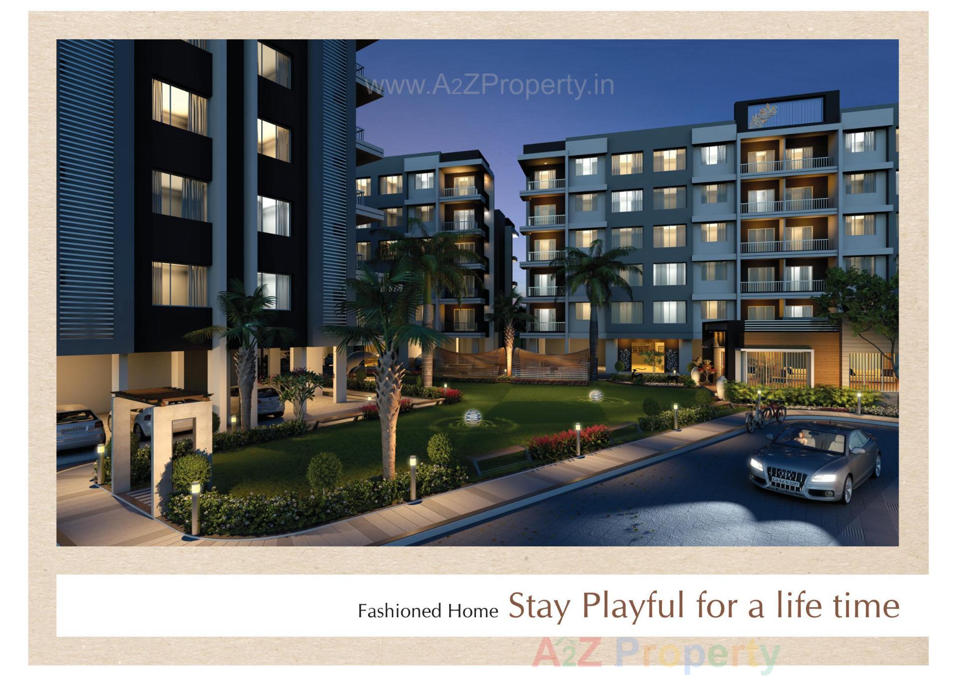 3D Elevation of real estate project Sunday Residancy located at Kosad, Surat, Gujarat