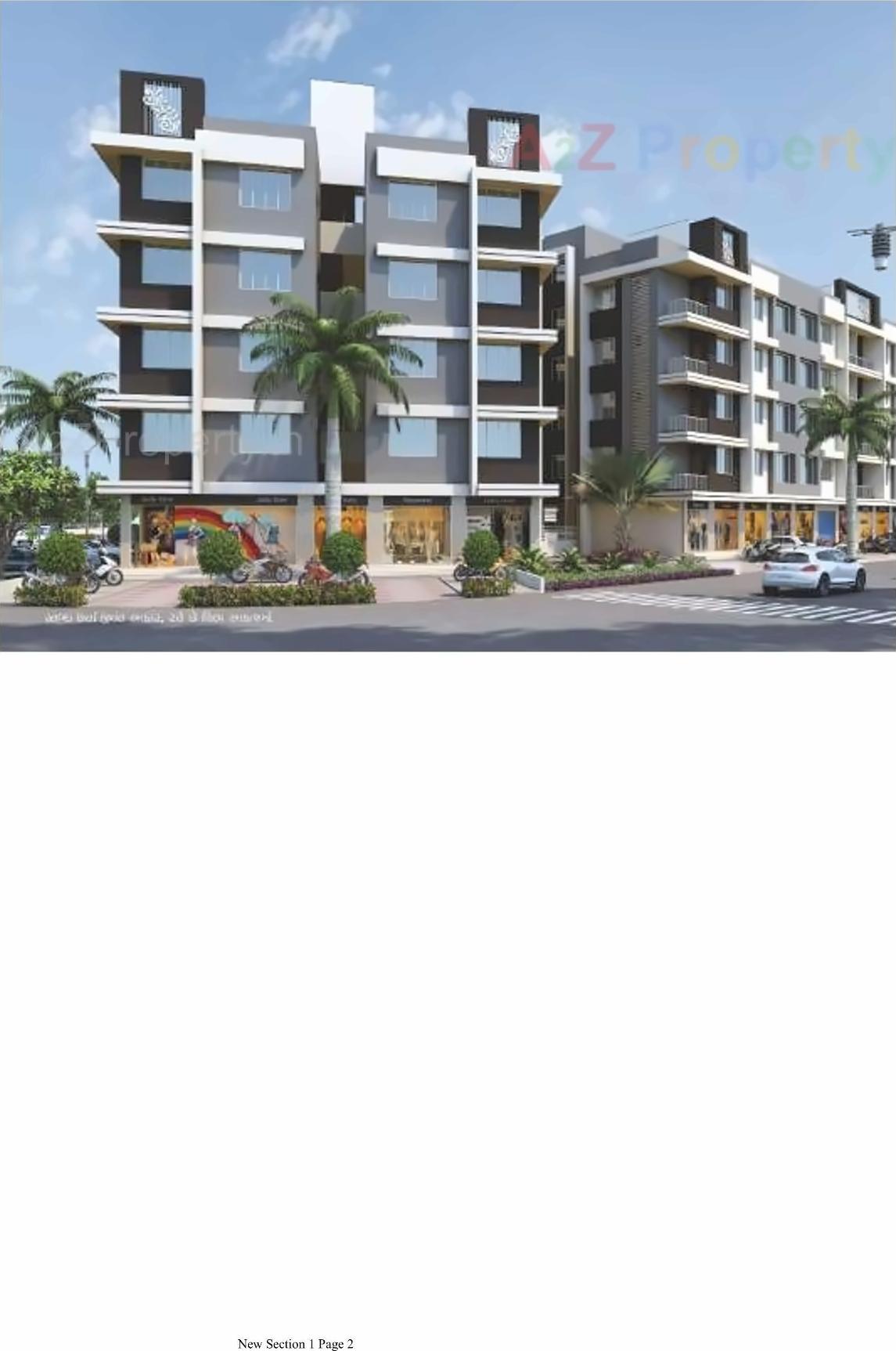 3D Elevation of real estate project Sunday Residency located at Surat, Surat, Gujarat