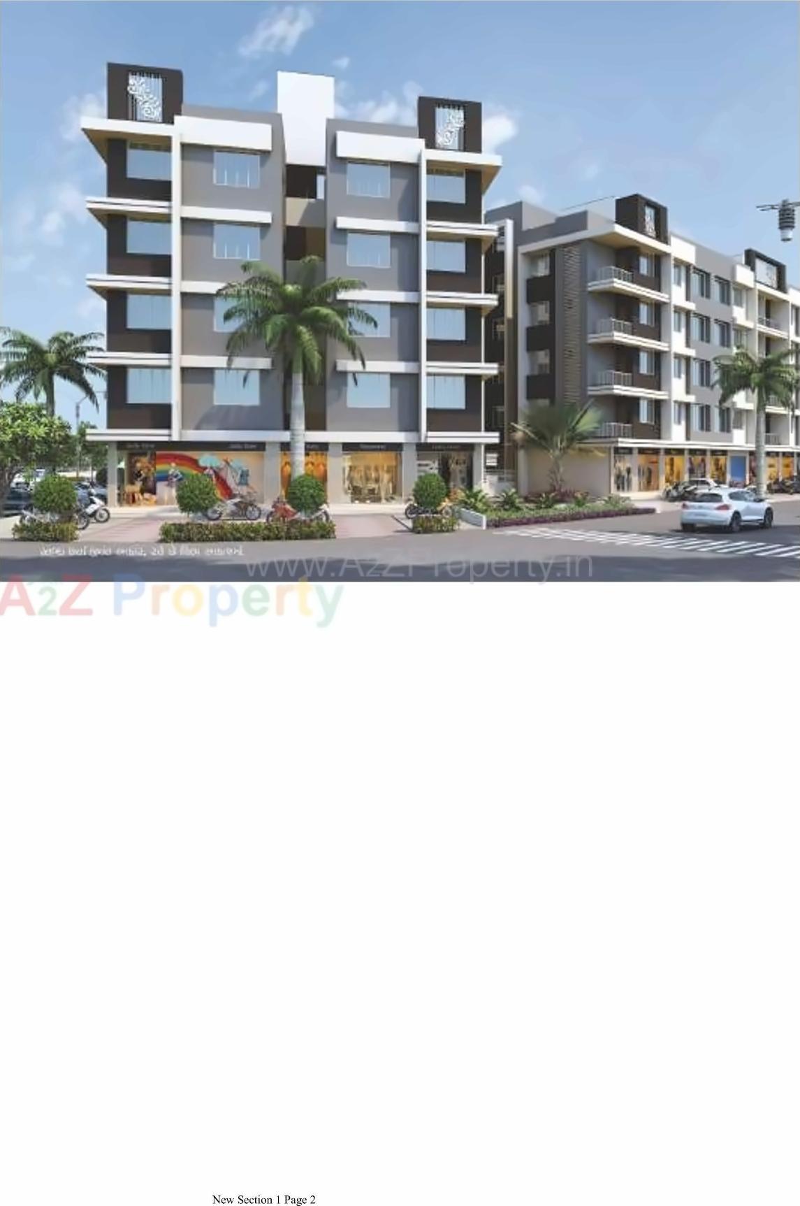 3D Elevation of real estate project Sunday Residency located at Surat, Surat, Gujarat