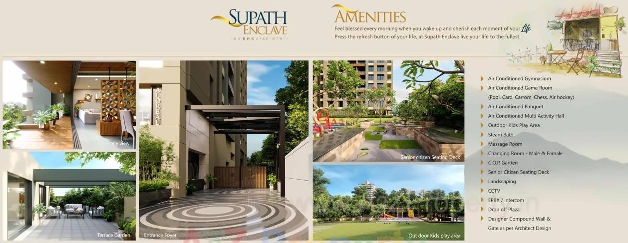 3D Elevation of real estate project Supath Enclave located at Surat, Surat, Gujarat