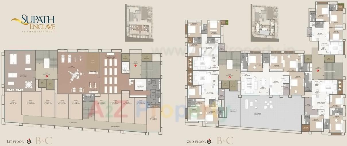 Layout of real estate project Supath Enclave located at Surat, Surat, Gujarat