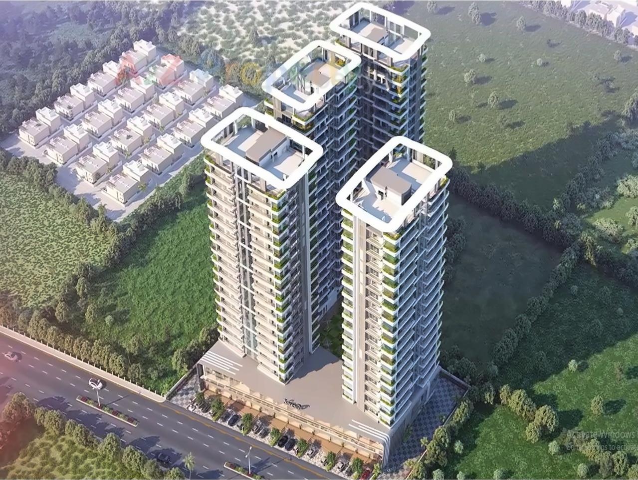 3D Elevation of real estate project Superia located at Althan-south, Surat, Gujarat