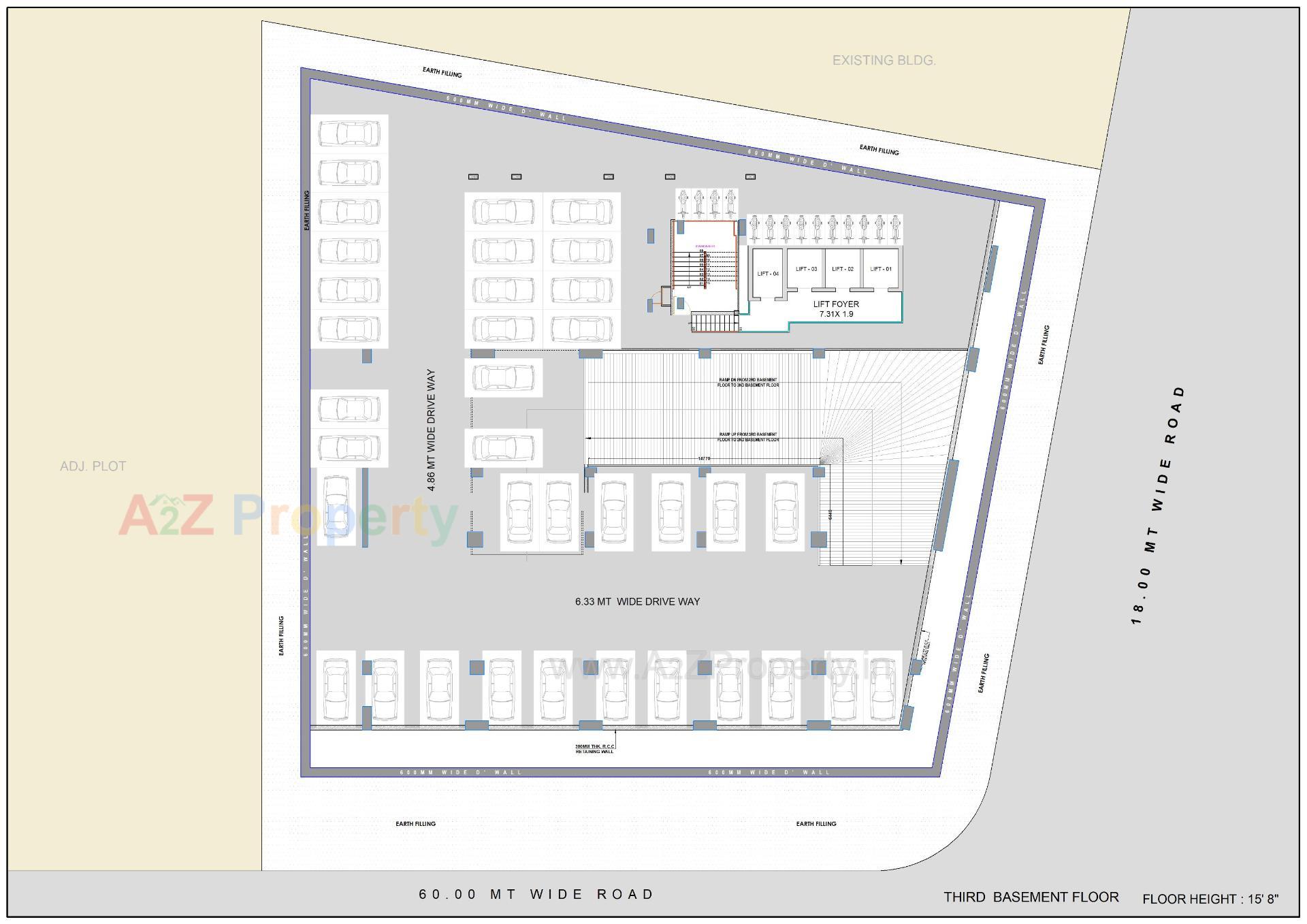 Layout of real estate project Surana Supremus located at Rundh, Surat, Gujarat