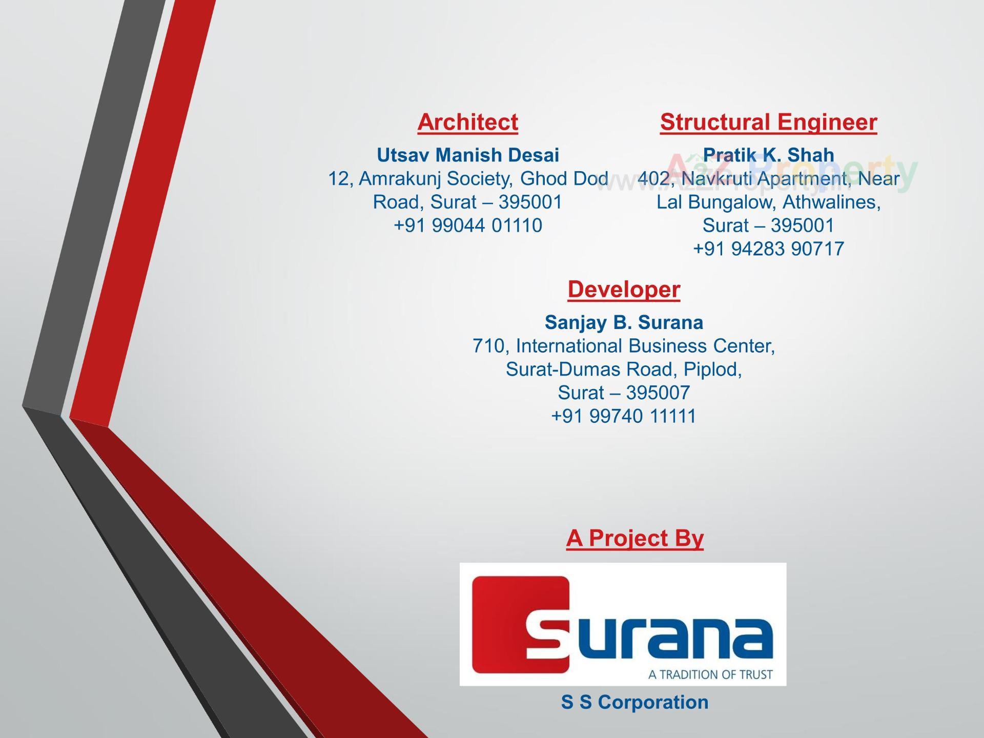  of real estate project Surana Supremus located at Rundh, Surat, Gujarat