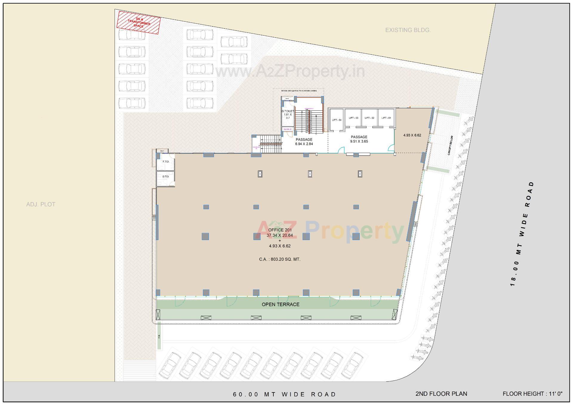 Layout of real estate project Surana Supremus located at Rundh, Surat, Gujarat