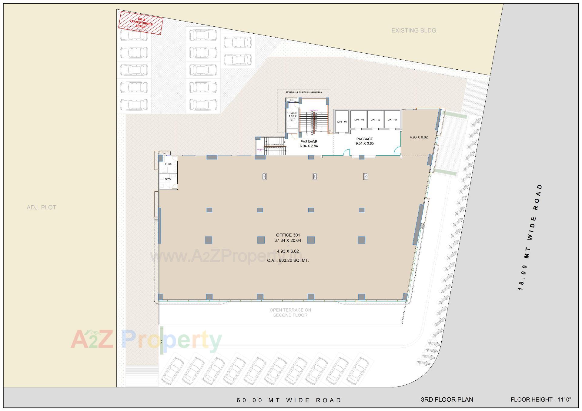 Layout of real estate project Surana Supremus located at Rundh, Surat, Gujarat