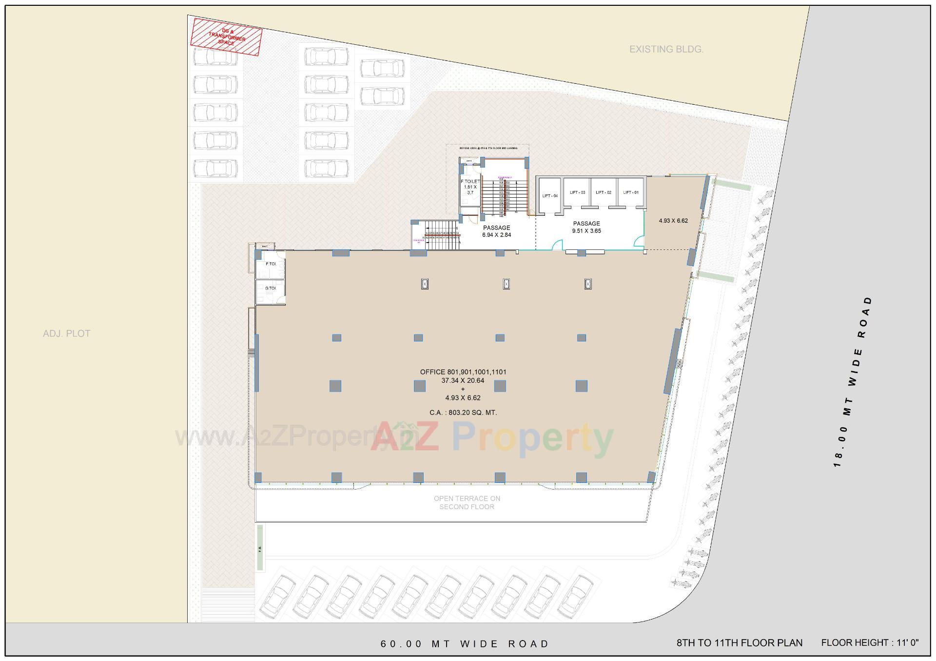 Layout of real estate project Surana Supremus located at Rundh, Surat, Gujarat