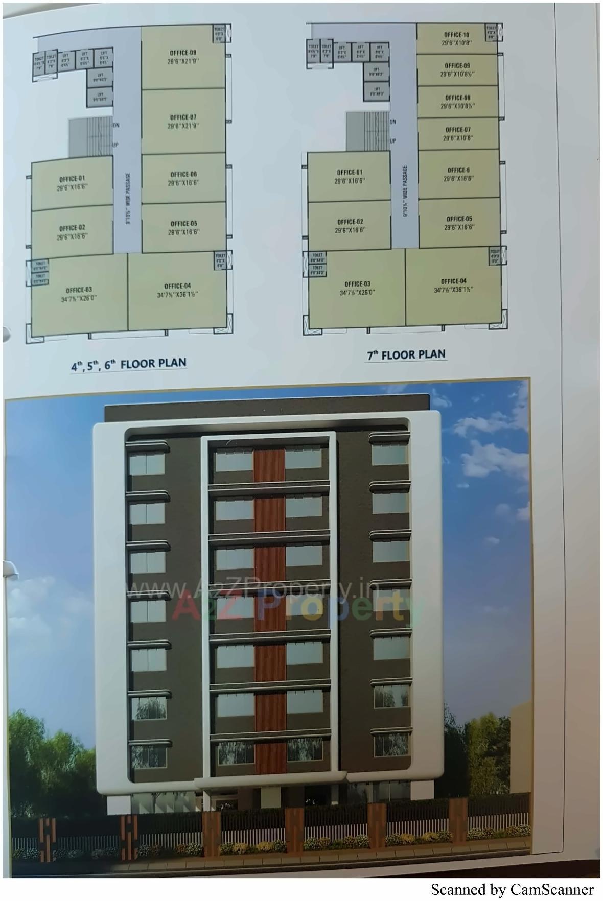 Layout of real estate project Surat Dawa Bazar located at Katar, Surat, Gujarat