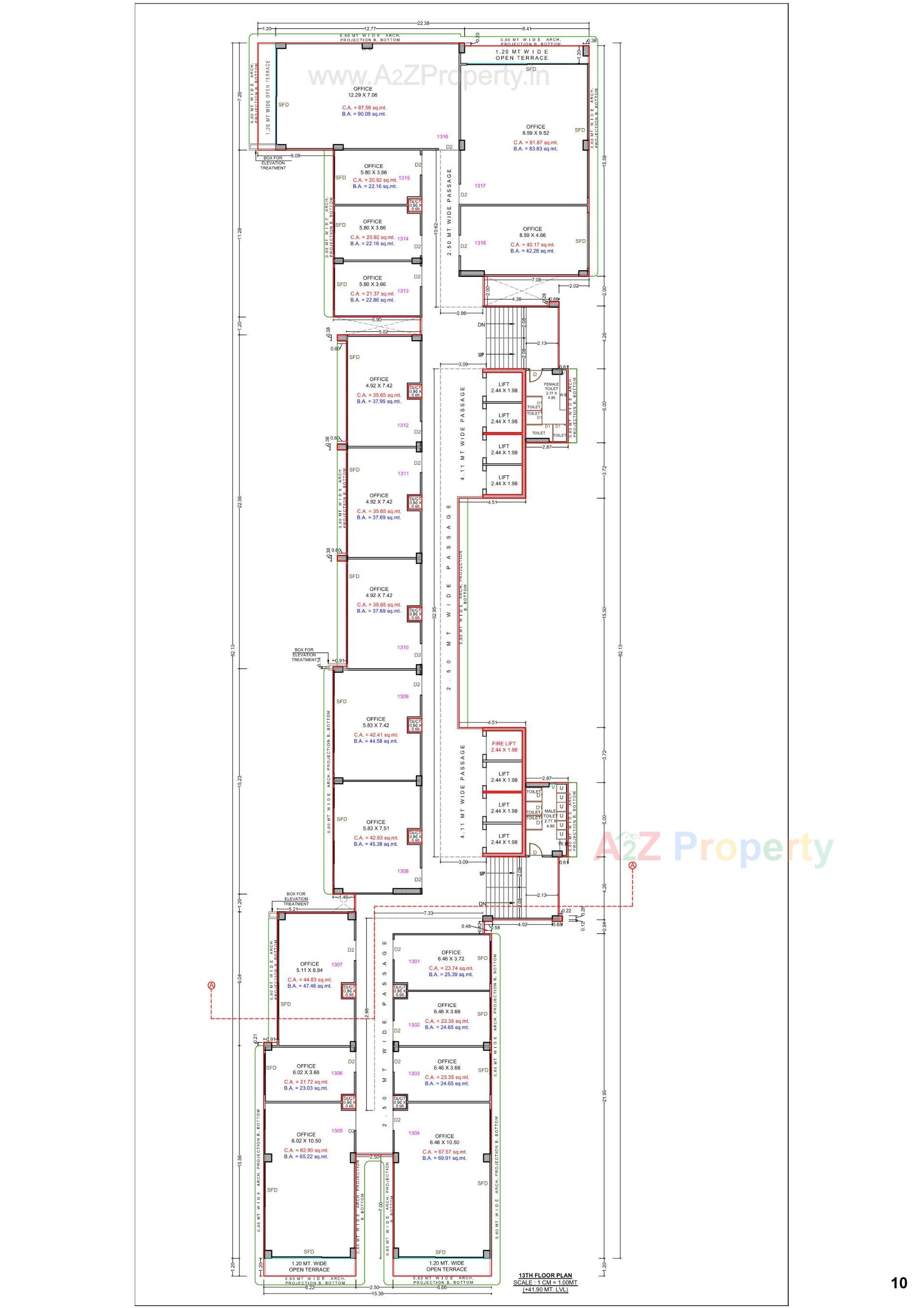 Layout of real estate project Surat Digital Valley located at Utran, Surat, Gujarat