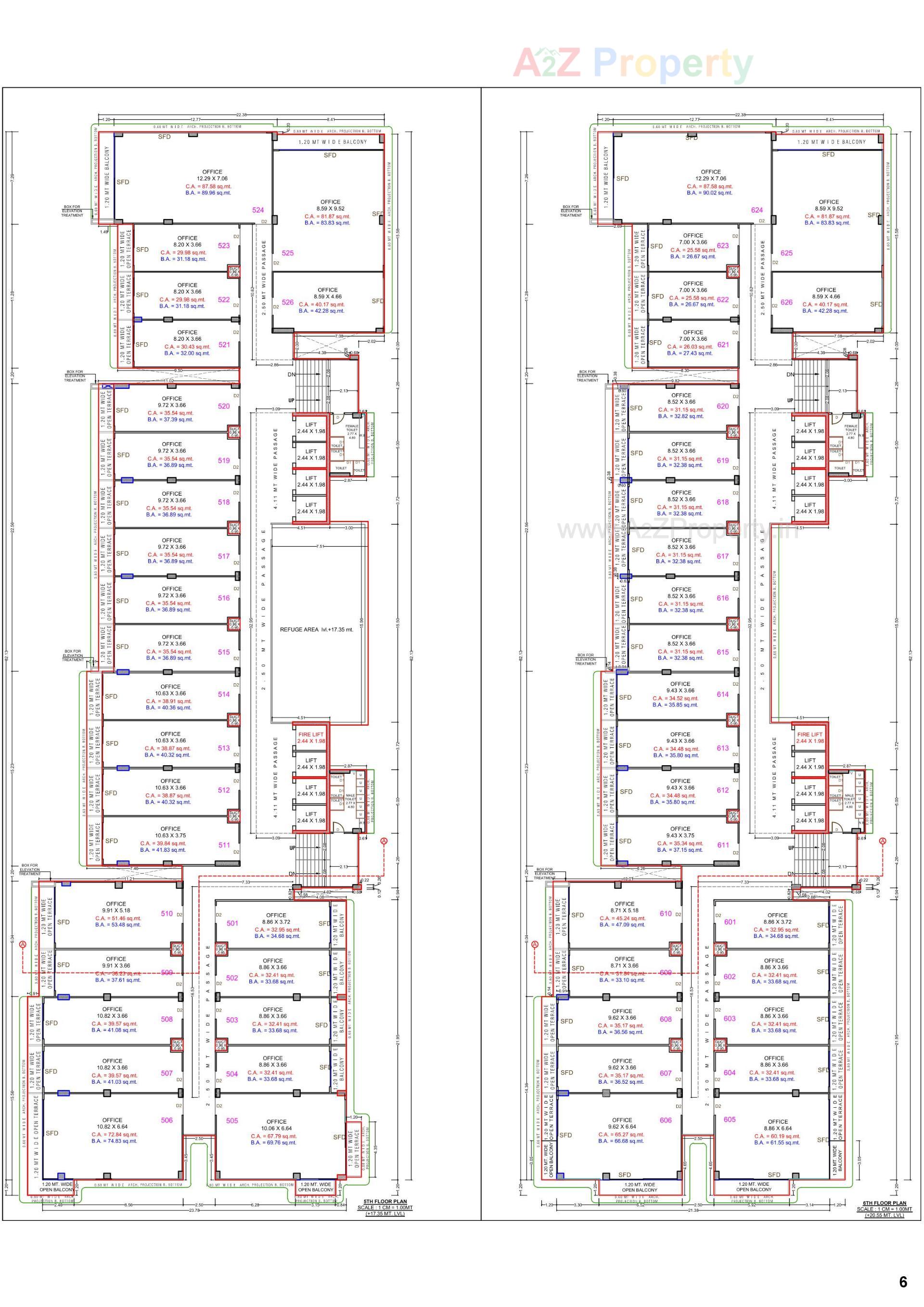 Layout of real estate project Surat Digital Valley located at Utran, Surat, Gujarat