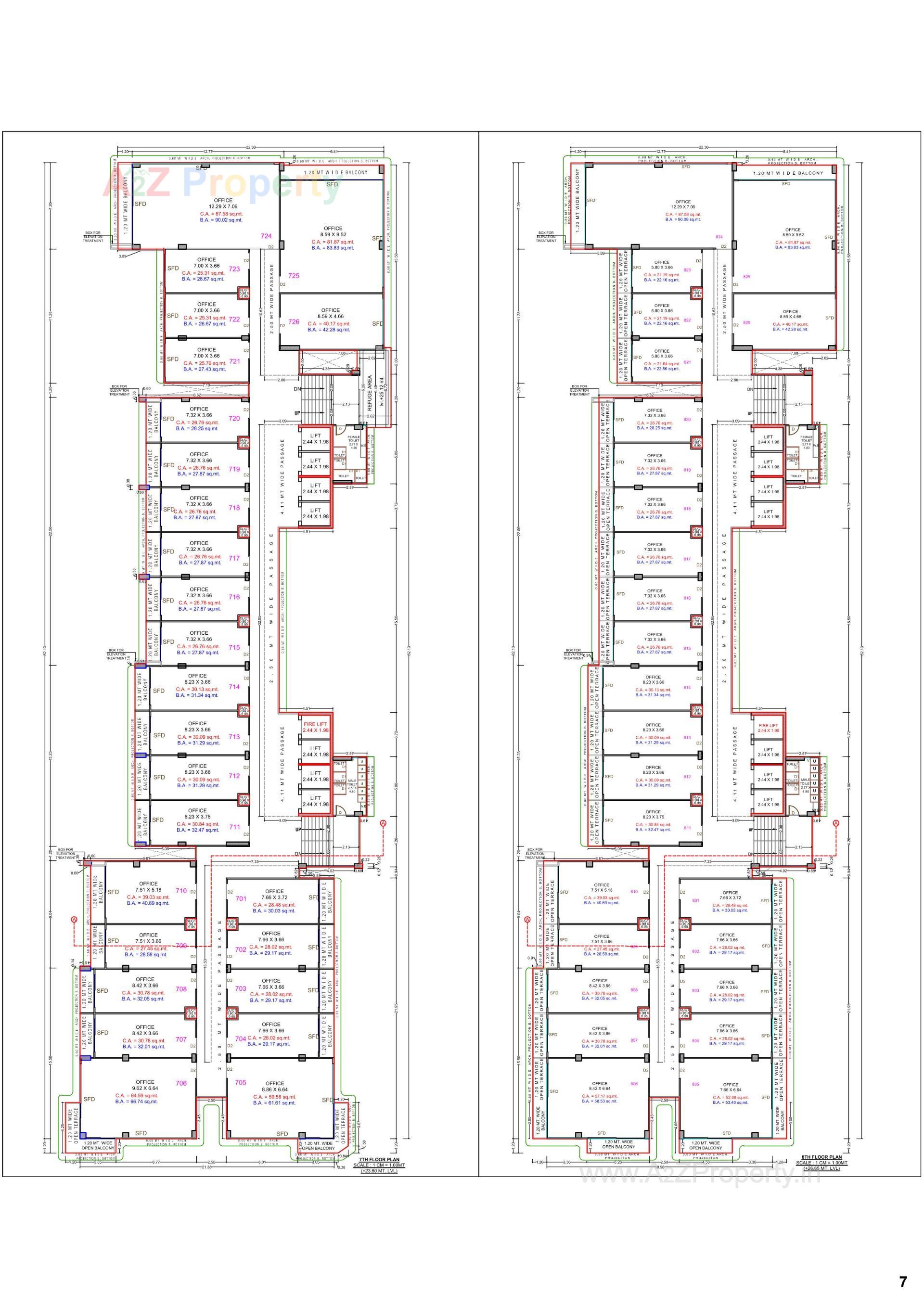 Layout of real estate project Surat Digital Valley located at Utran, Surat, Gujarat