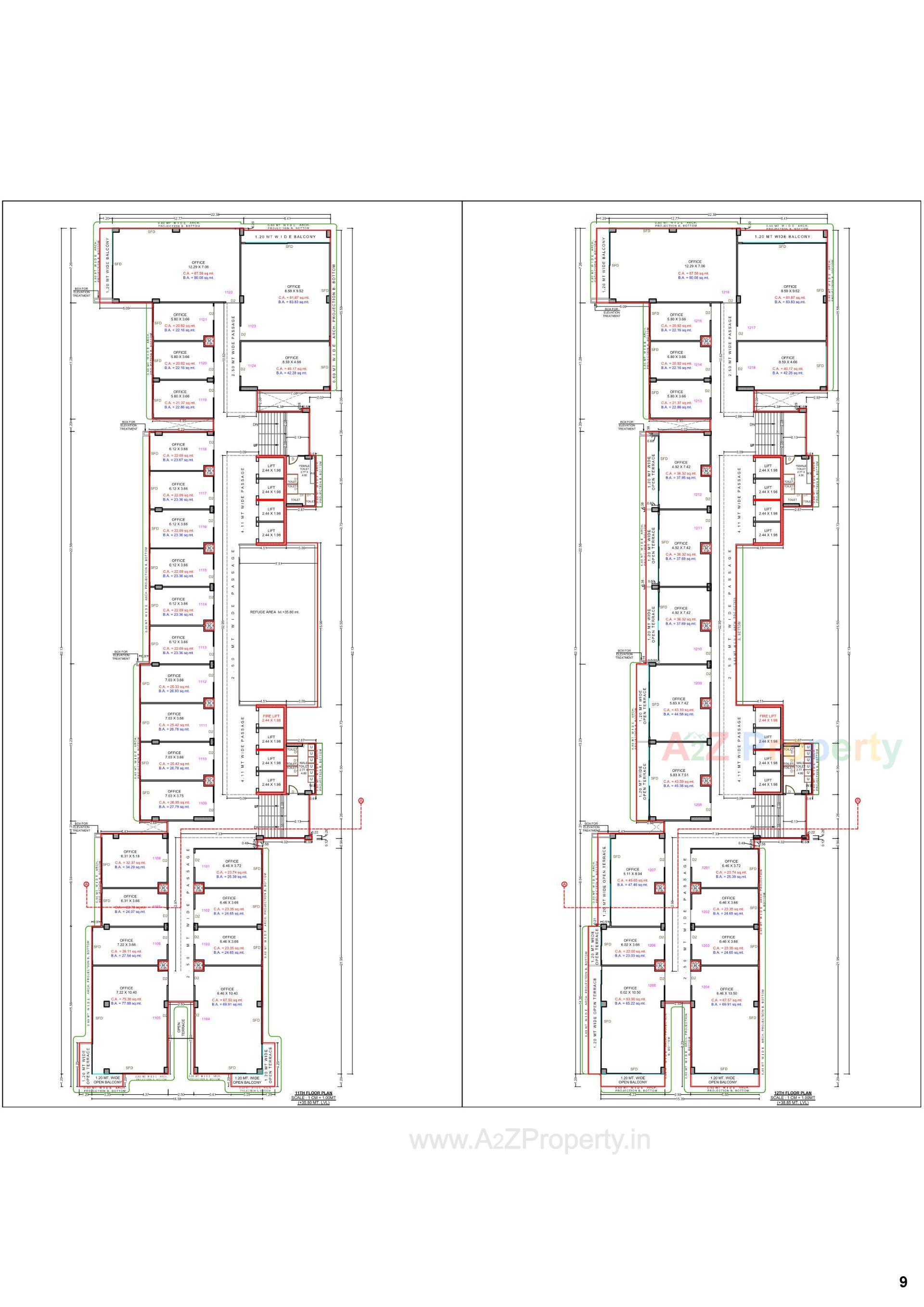 Layout of real estate project Surat Digital Valley located at Utran, Surat, Gujarat