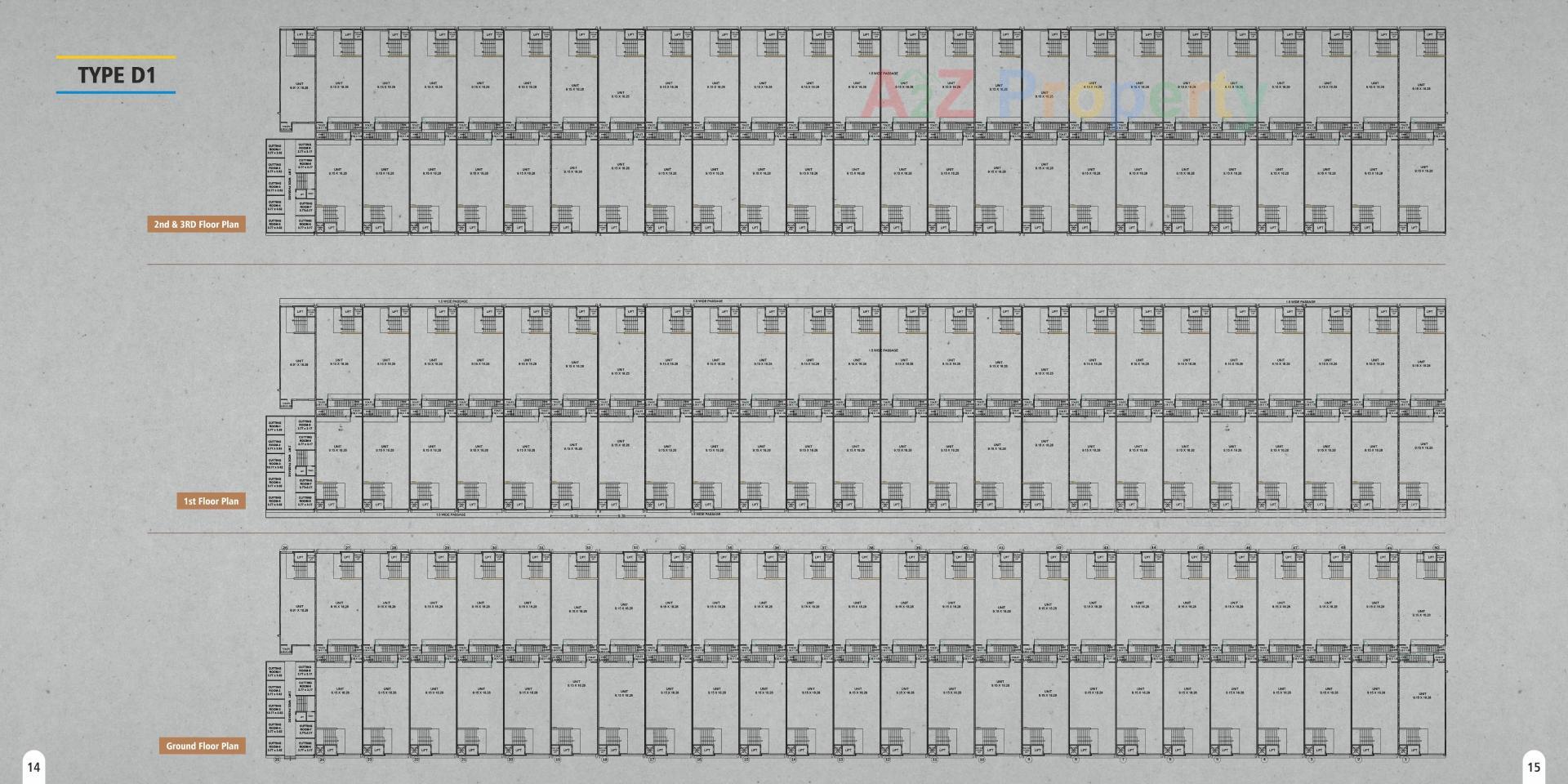 Layout of real estate project Surat Textile Bourse (part A) located at Udhna, Bhedwad, Dindoli, Surat, Gujarat