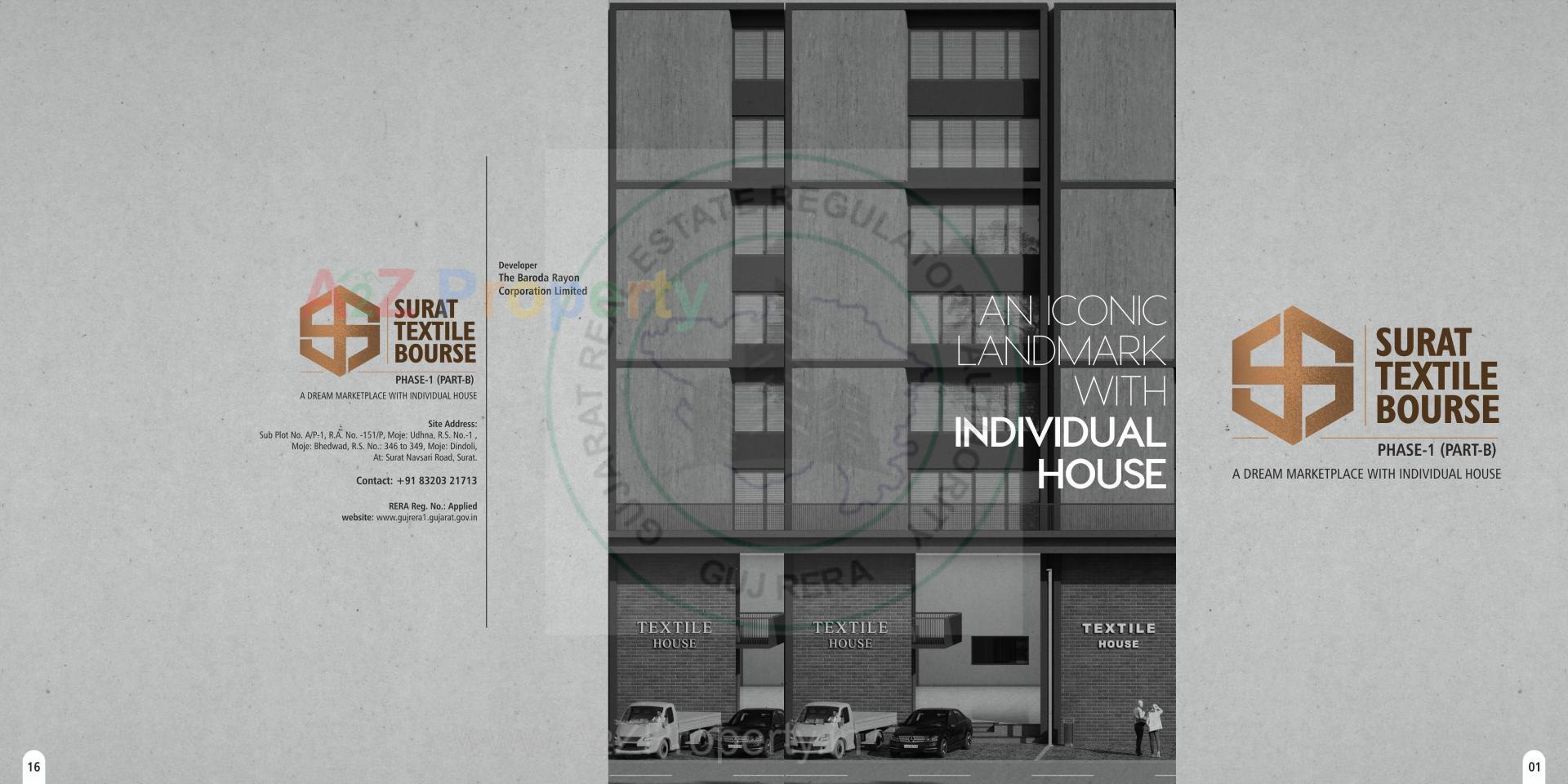 Layout of real estate project Surat Textile Bourse (part B) located at Udhna, Bhedwad, Dindoli, Surat, Gujarat