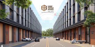 Elevation of real estate project Surat Textile Bourse (part B) located at Udhna, Bhedwad, Dindoli, Surat, Gujarat