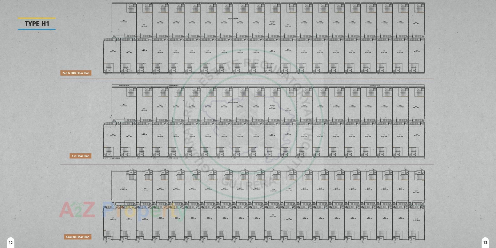 Layout of real estate project Surat Textile Bourse (part B) located at Udhna, Bhedwad, Dindoli, Surat, Gujarat