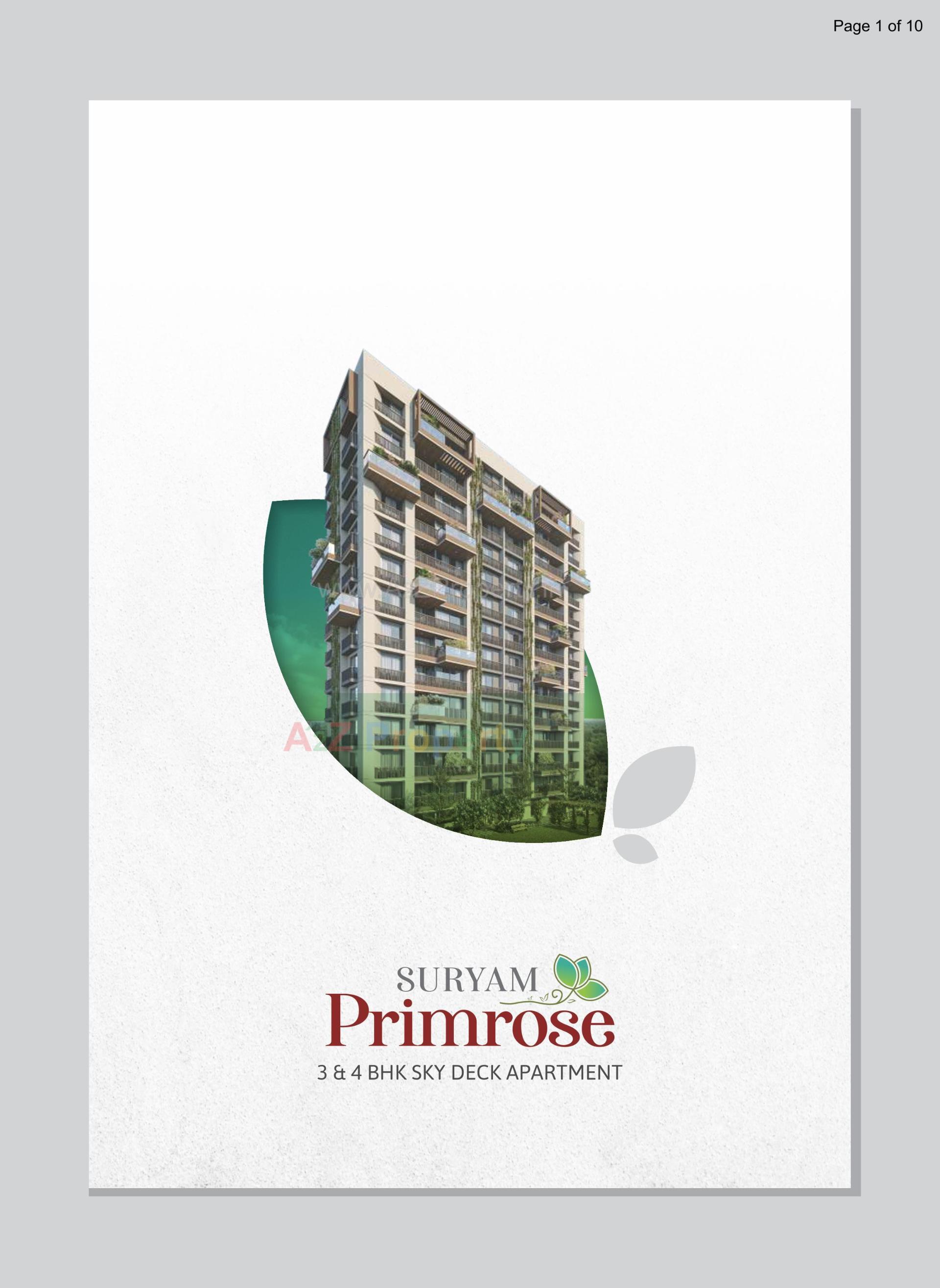 of real estate project Suryam Primrose located at Pal, Surat, Gujarat