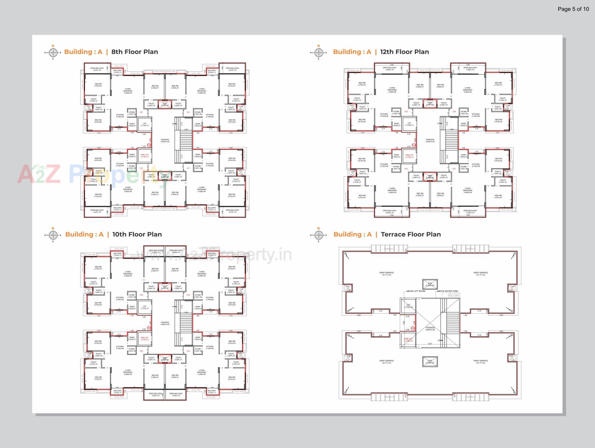 Layout of real estate project Suryam Primrose located at Pal, Surat, Gujarat