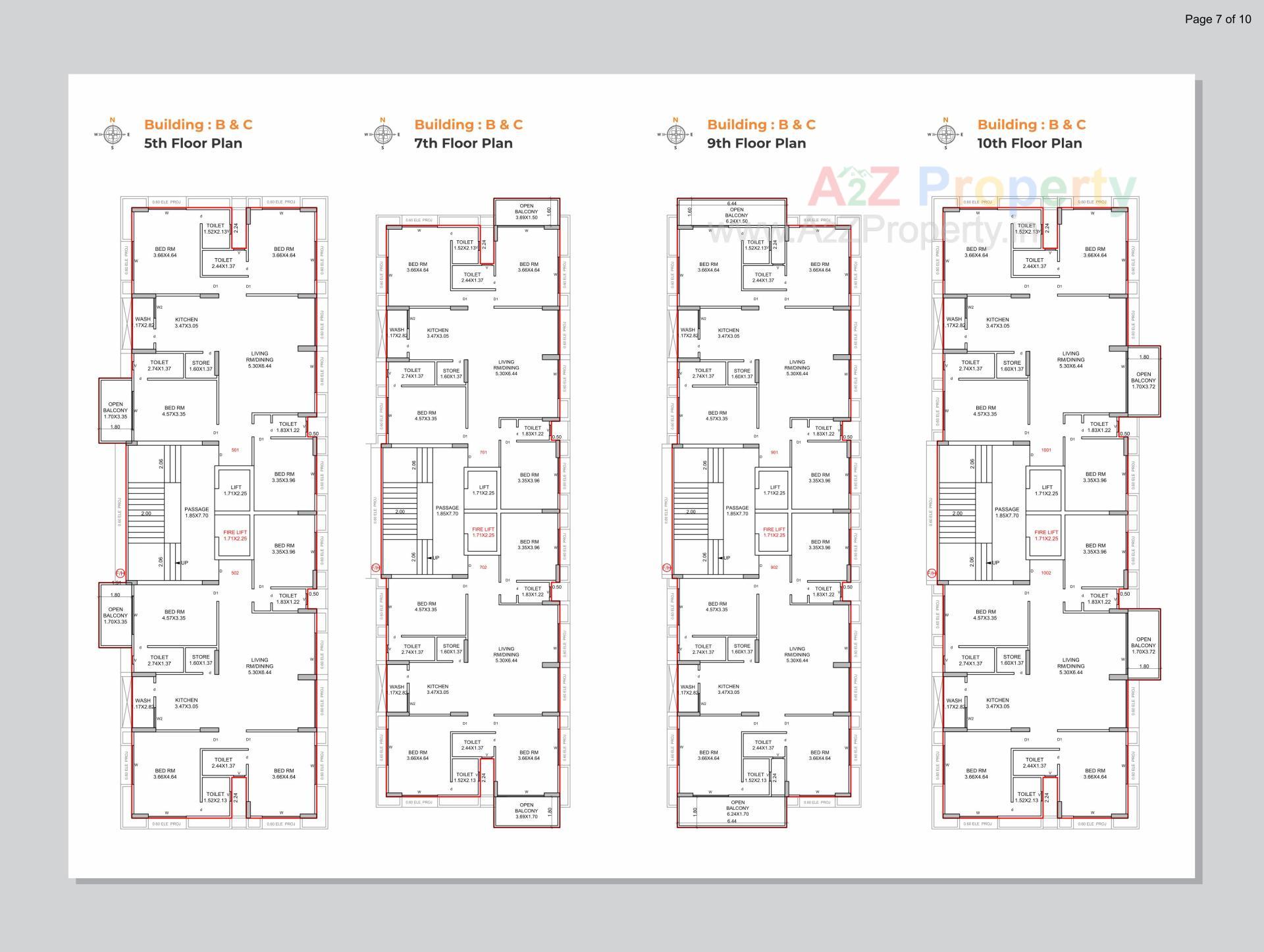 Layout of real estate project Suryam Primrose located at Pal, Surat, Gujarat