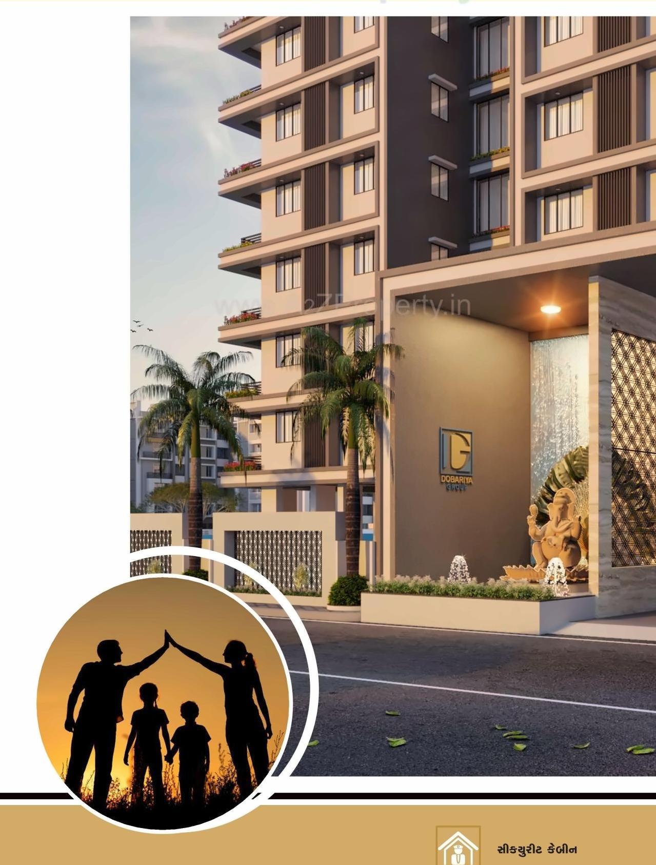 3D Elevation of real estate project Suvarn Palace located at Ved, Surat, Gujarat