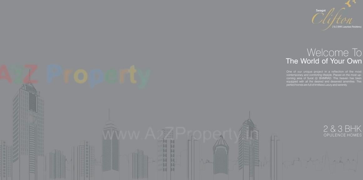  of real estate project Swagat Clifton located at Bhimrad, Surat, Gujarat