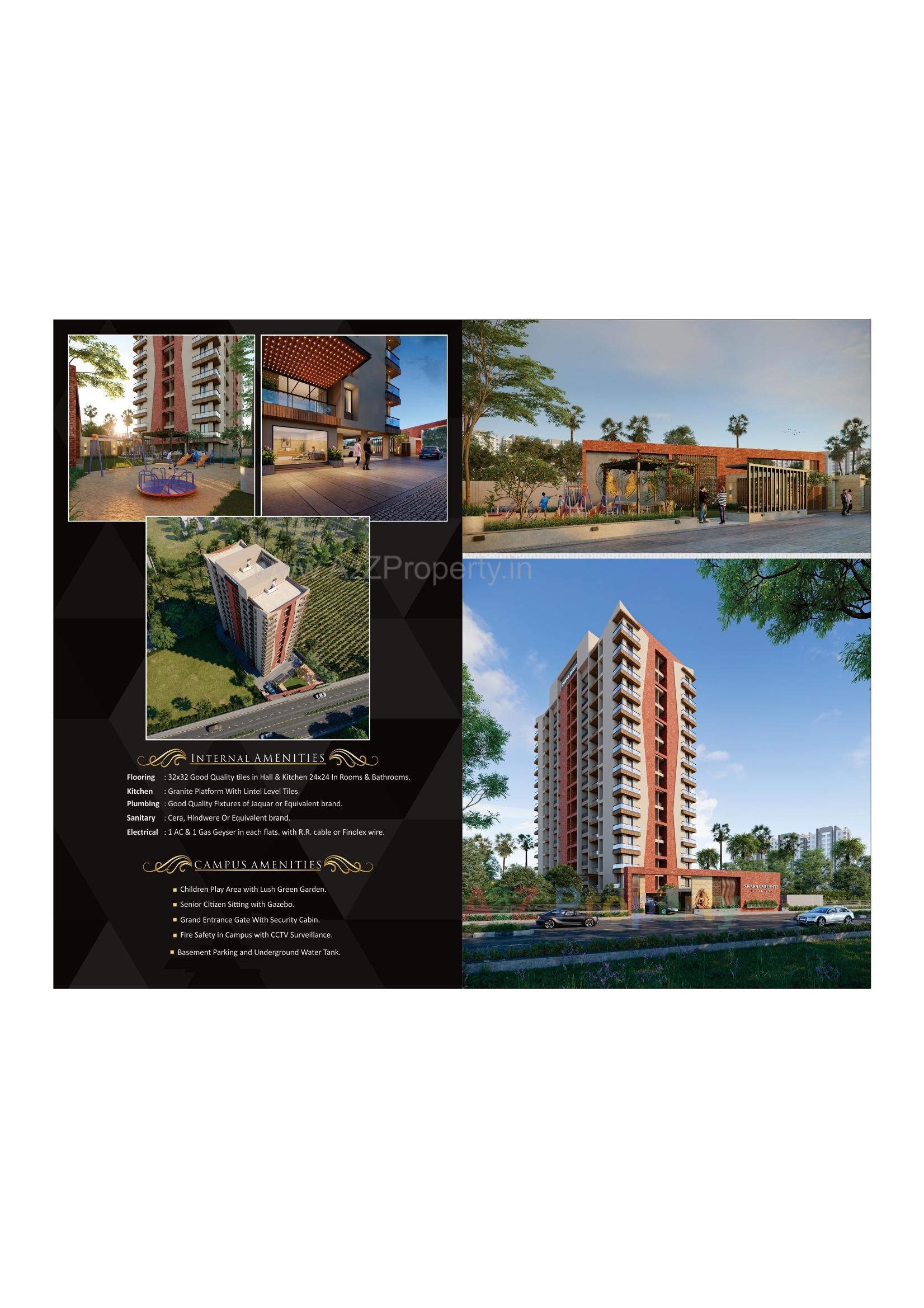 3D Elevation of real estate project Swapna Shrusti located at Bhimrad, Surat, Gujarat