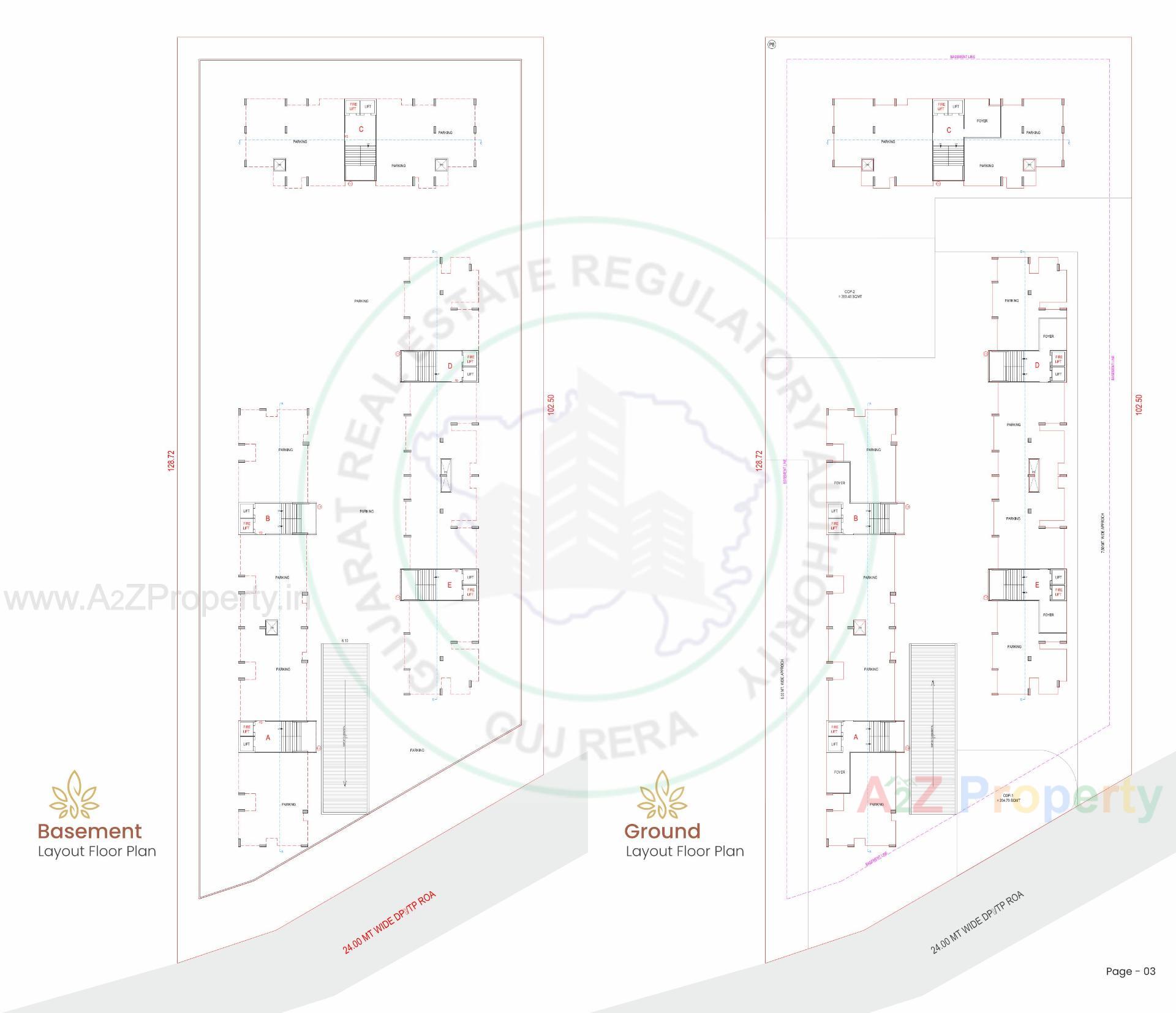 Layout of real estate project Swarg located at Pal, Surat, Gujarat