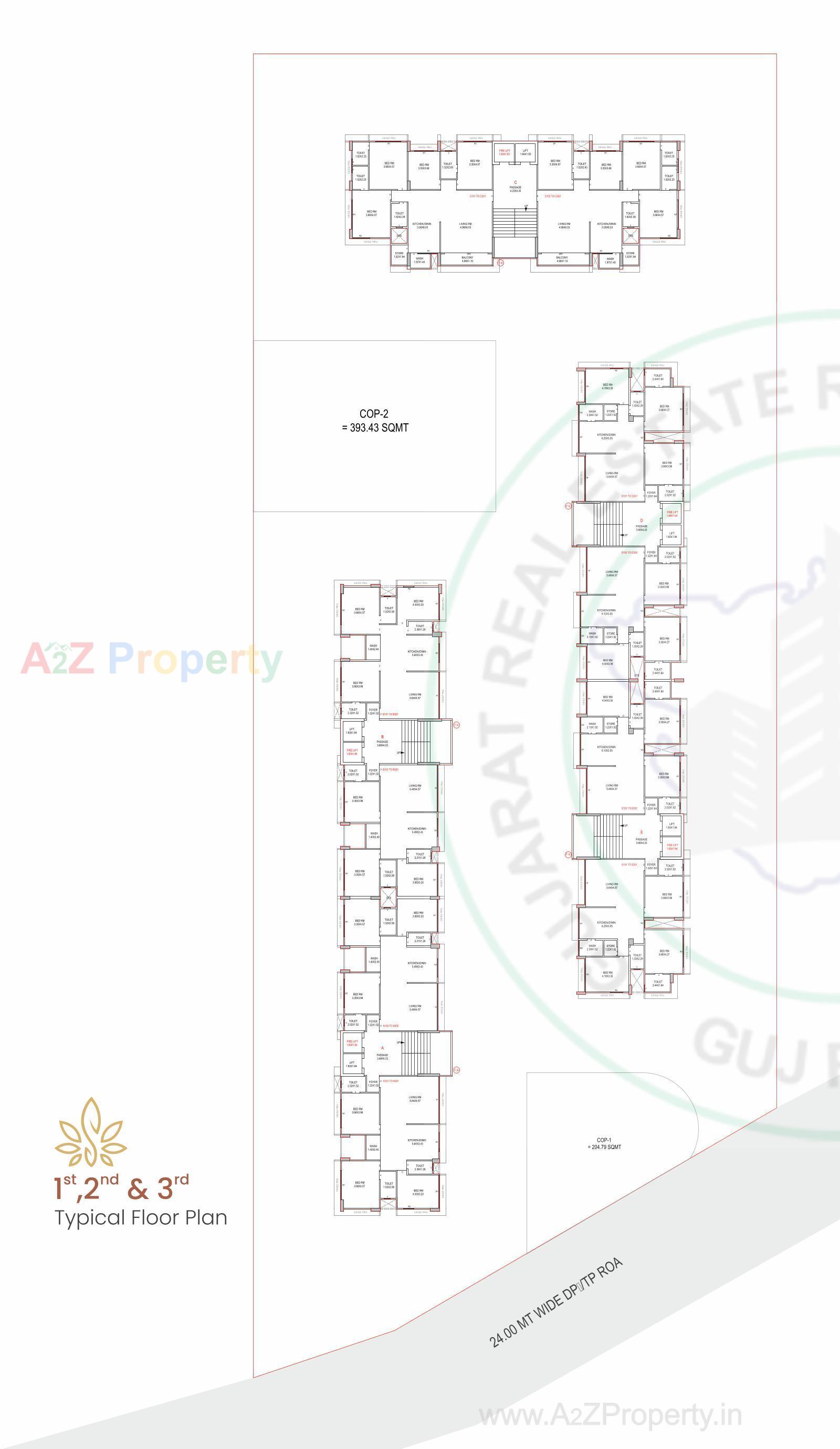 Layout of real estate project Swarg located at Pal, Surat, Gujarat