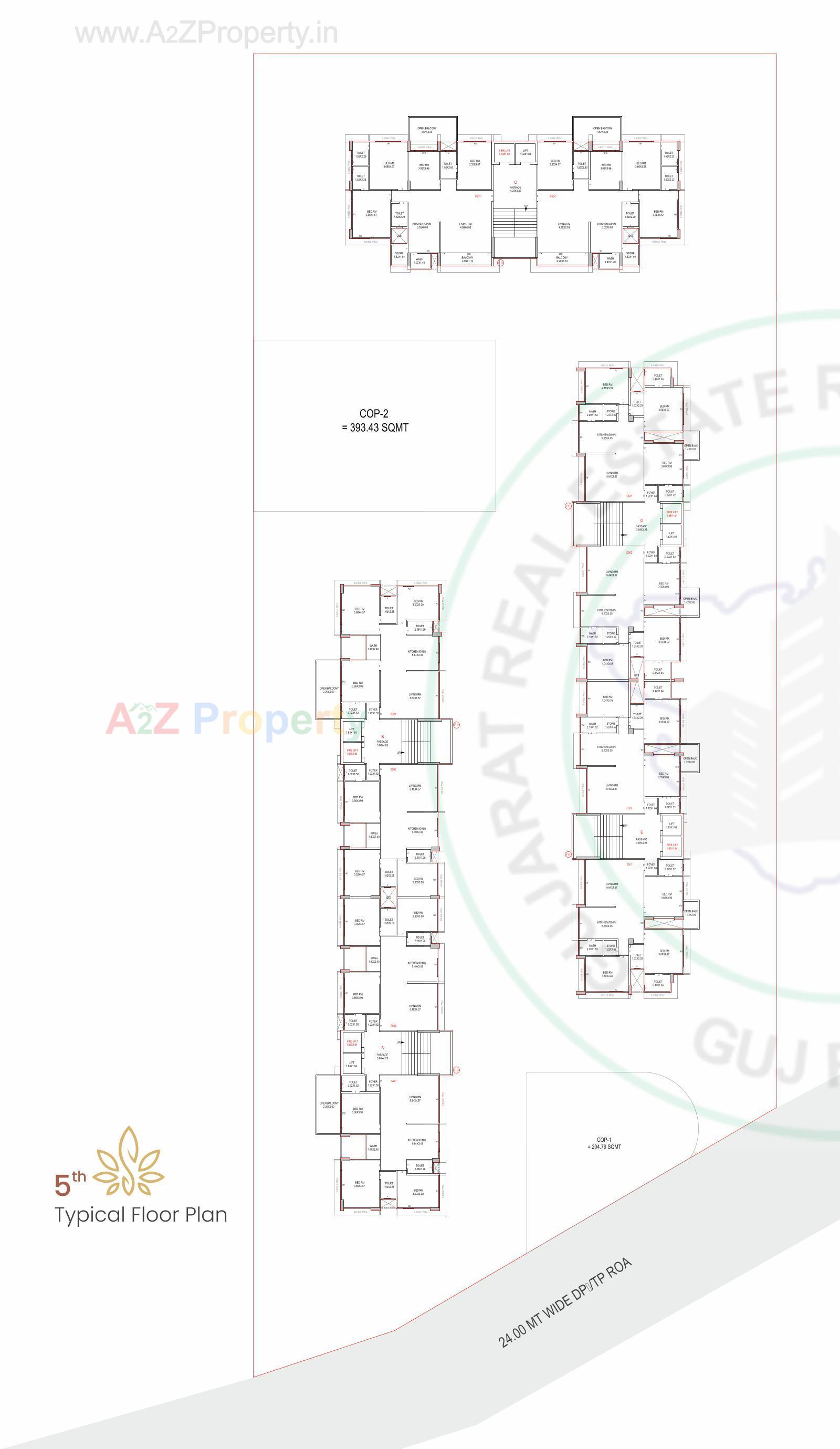 Layout of real estate project Swarg located at Pal, Surat, Gujarat