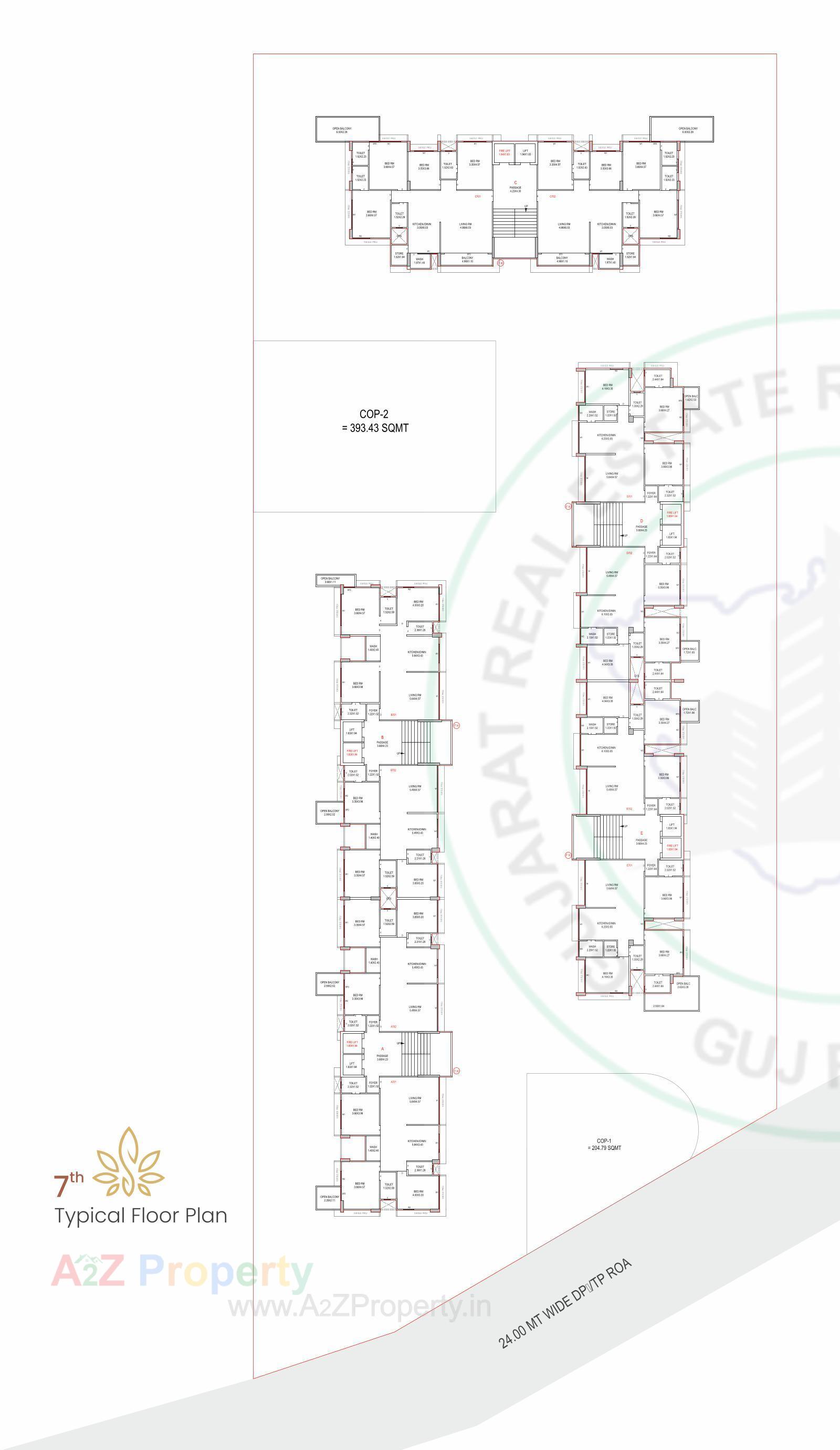 Layout of real estate project Swarg located at Pal, Surat, Gujarat