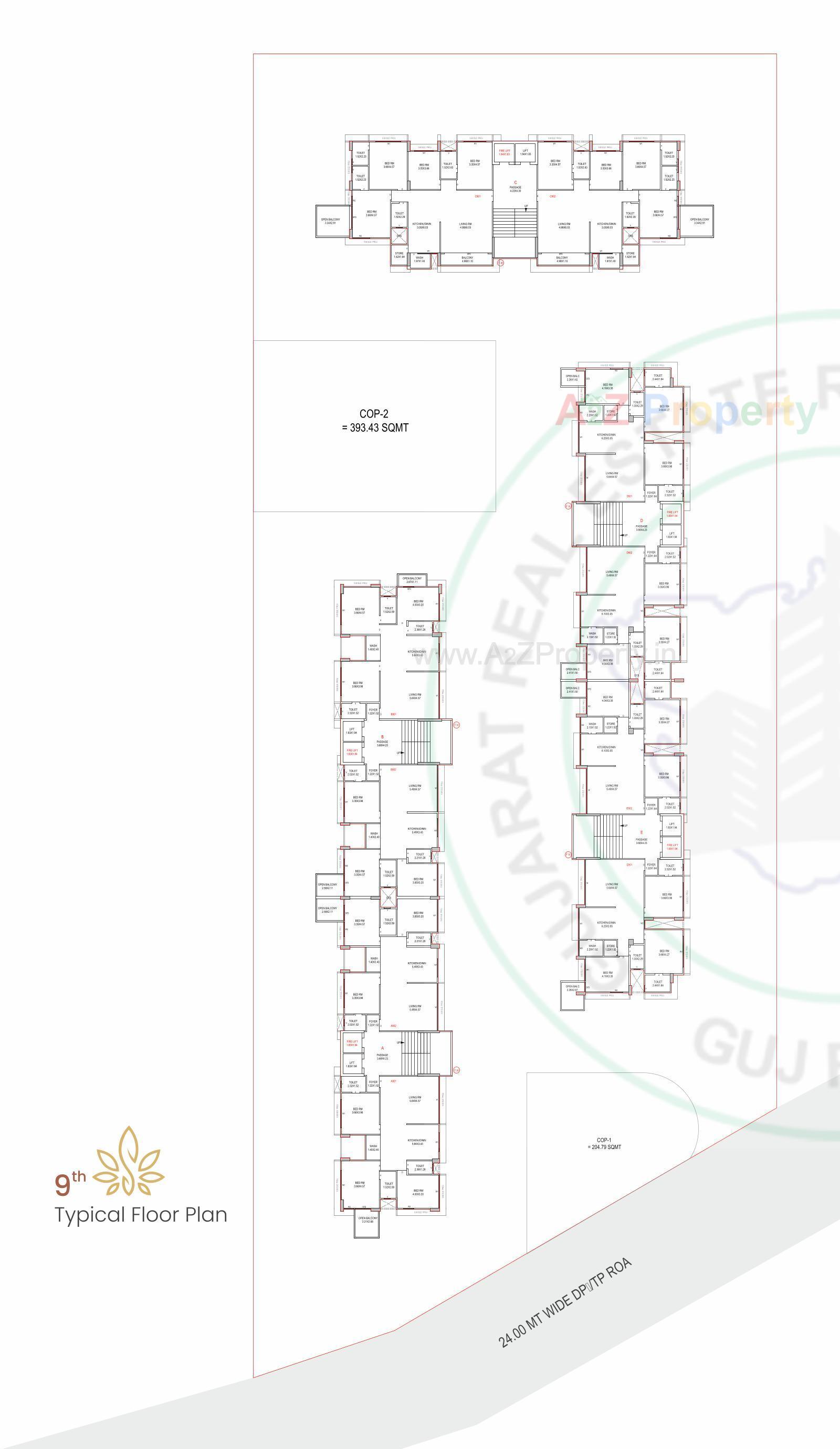 Layout of real estate project Swarg located at Pal, Surat, Gujarat