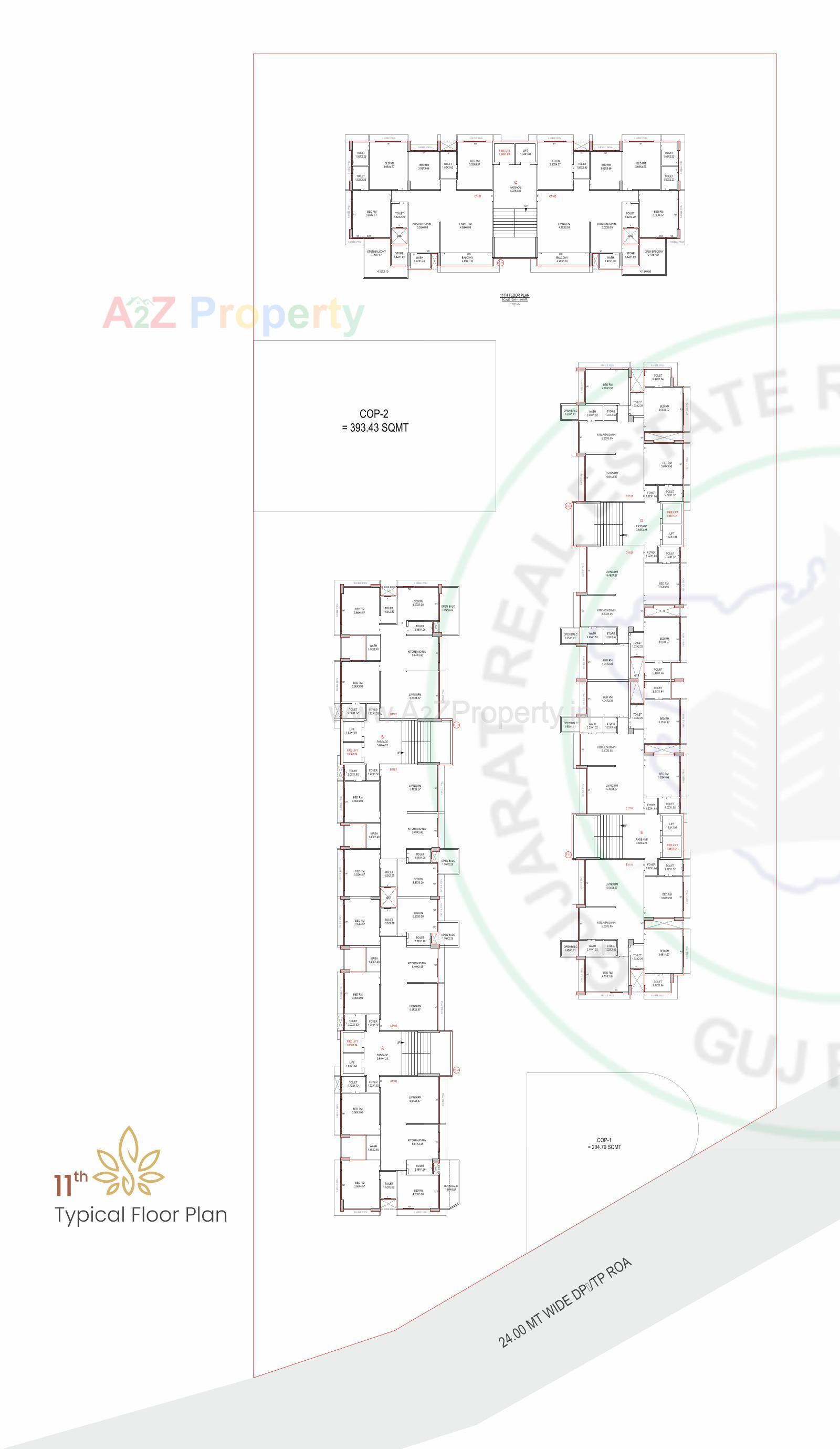 Layout of real estate project Swarg located at Pal, Surat, Gujarat