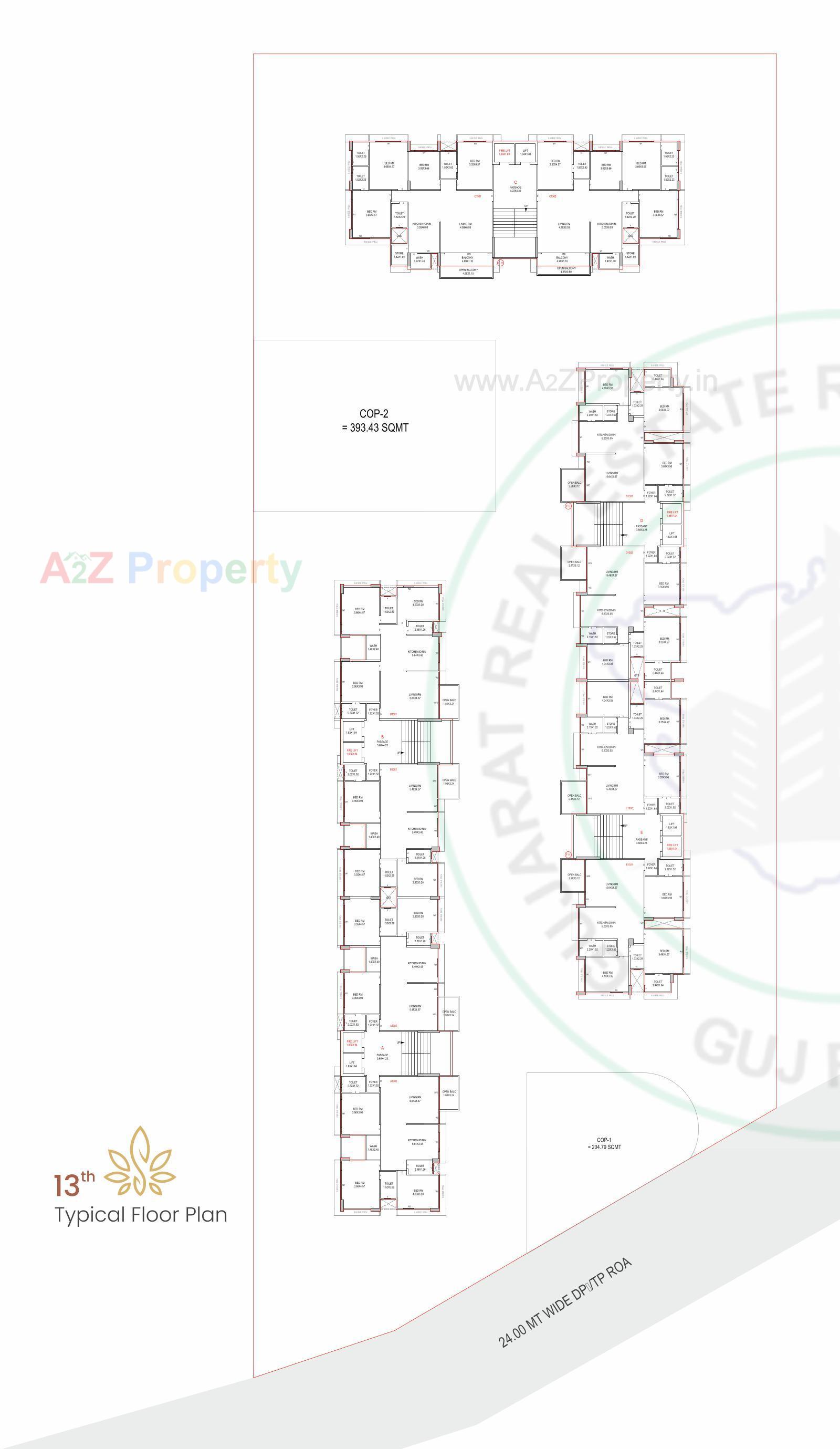 Layout of real estate project Swarg located at Pal, Surat, Gujarat