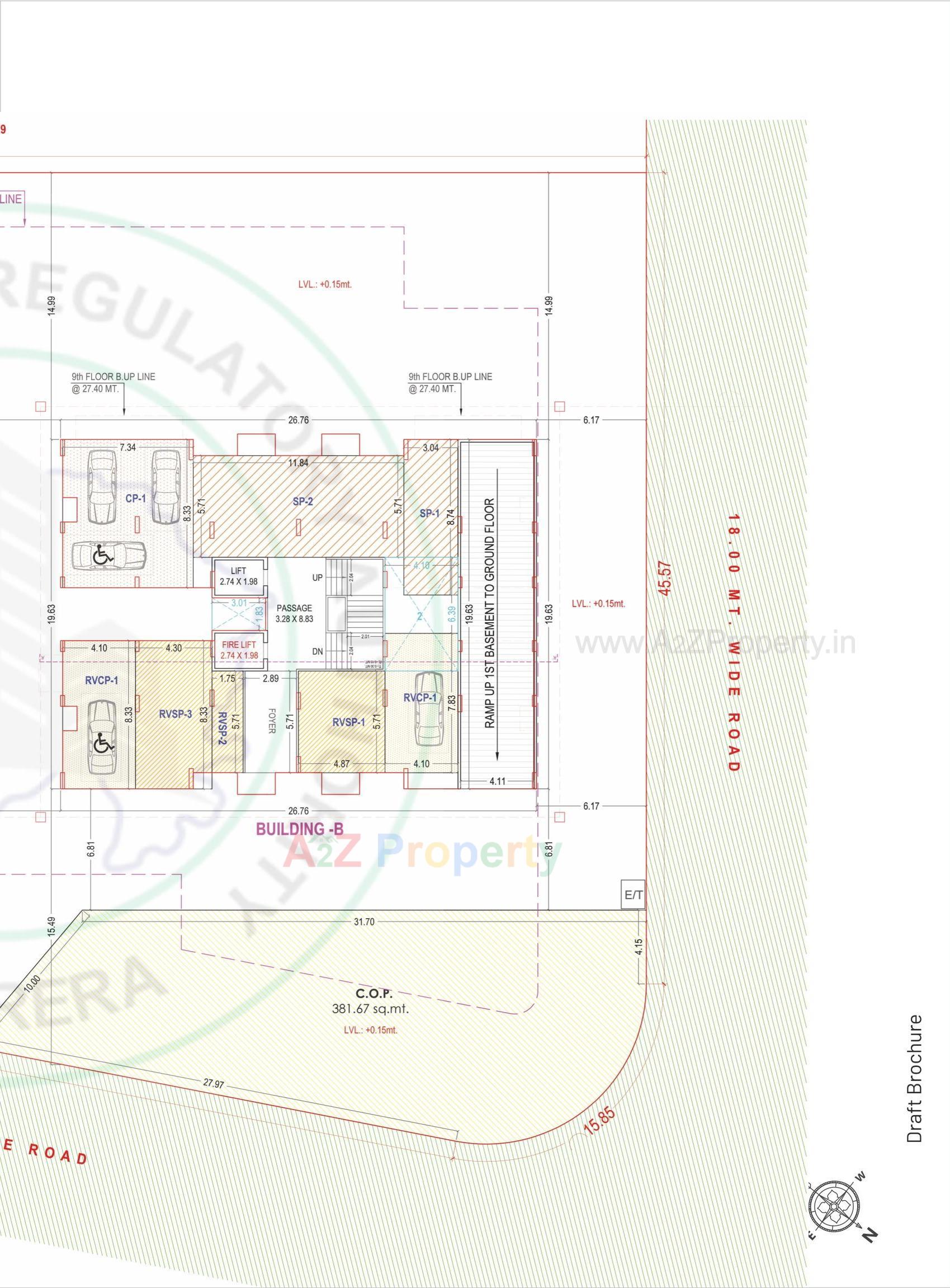 Layout of real estate project Swastik Forestaa located at Bhatha, Surat, Gujarat