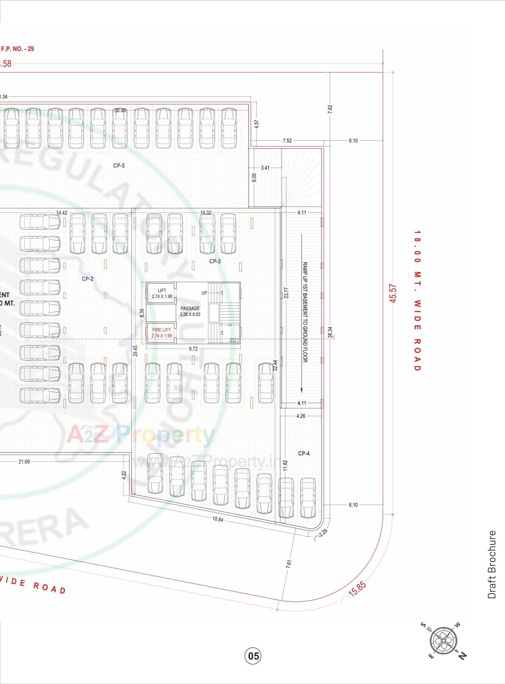 Layout of real estate project Swastik Forestaa located at Bhatha, Surat, Gujarat