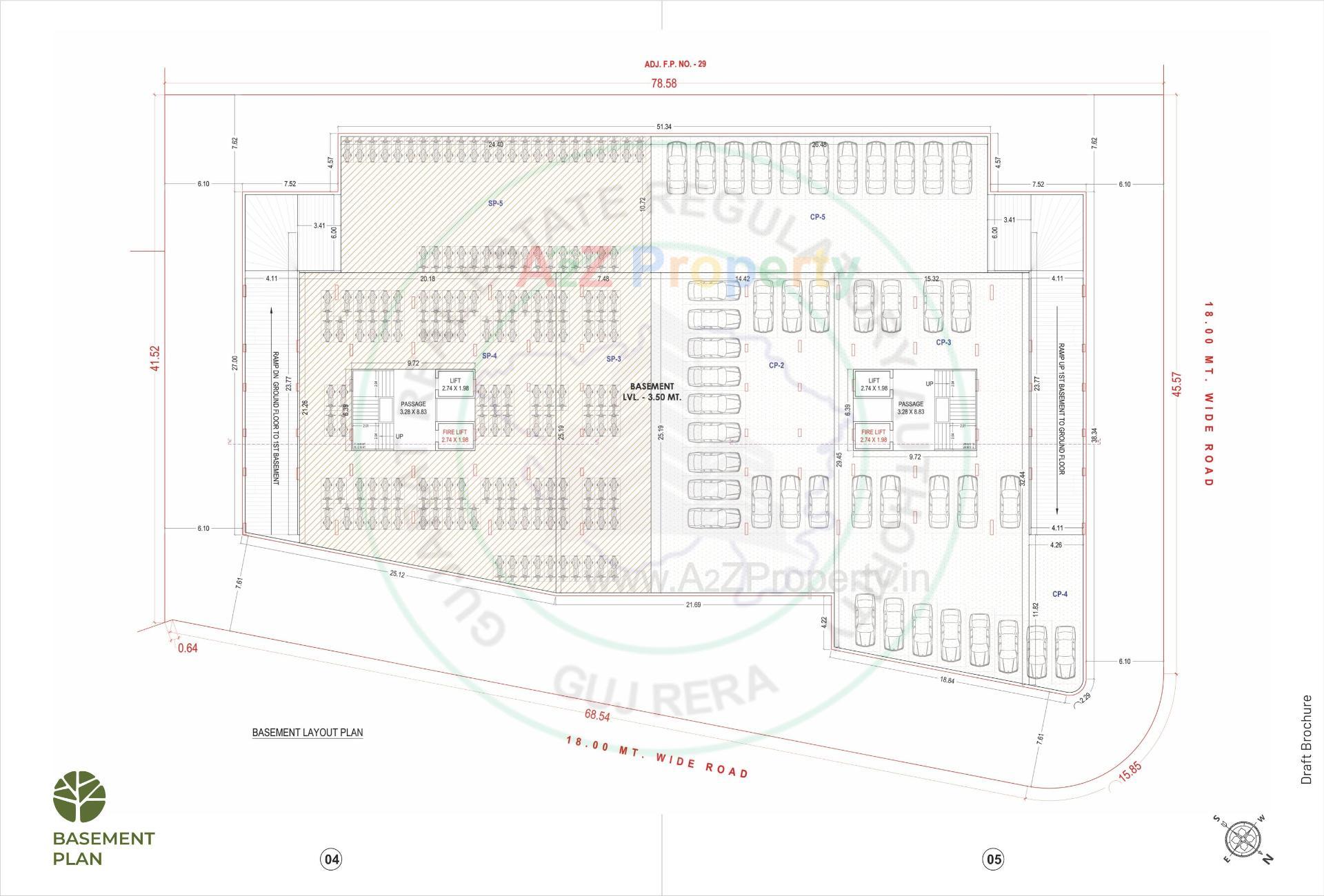 Layout of real estate project Swastik Forestaa located at Bhatha, Surat, Gujarat