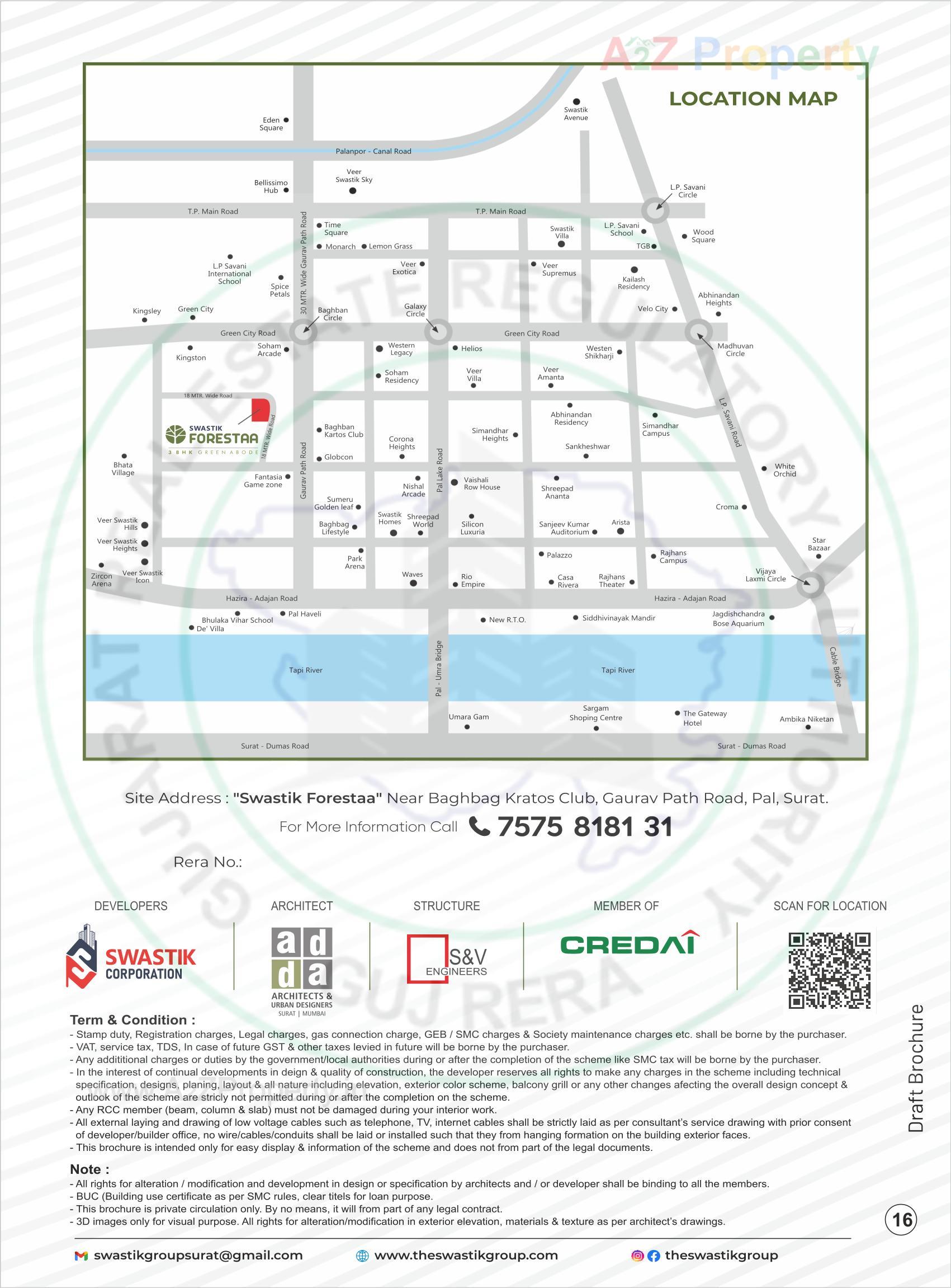  of real estate project Swastik Forestaa located at Bhatha, Surat, Gujarat
