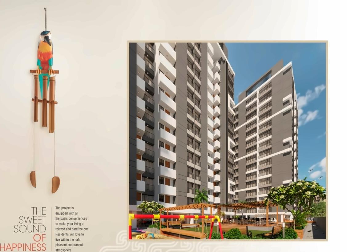 3D Elevation of real estate project Swastik Pride located at Kosad, Surat, Gujarat