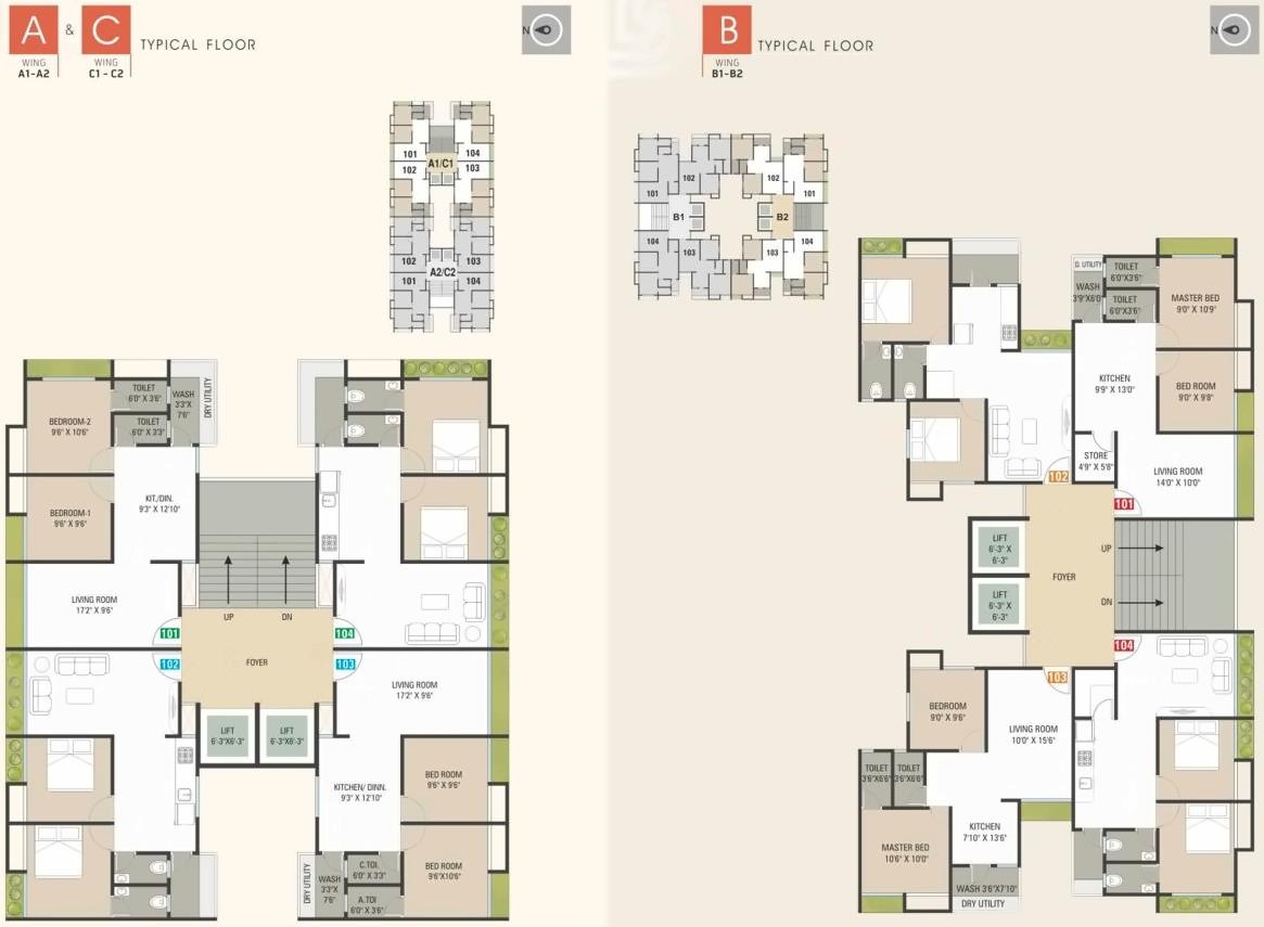 Layout of real estate project Swastik Pride located at Kosad, Surat, Gujarat