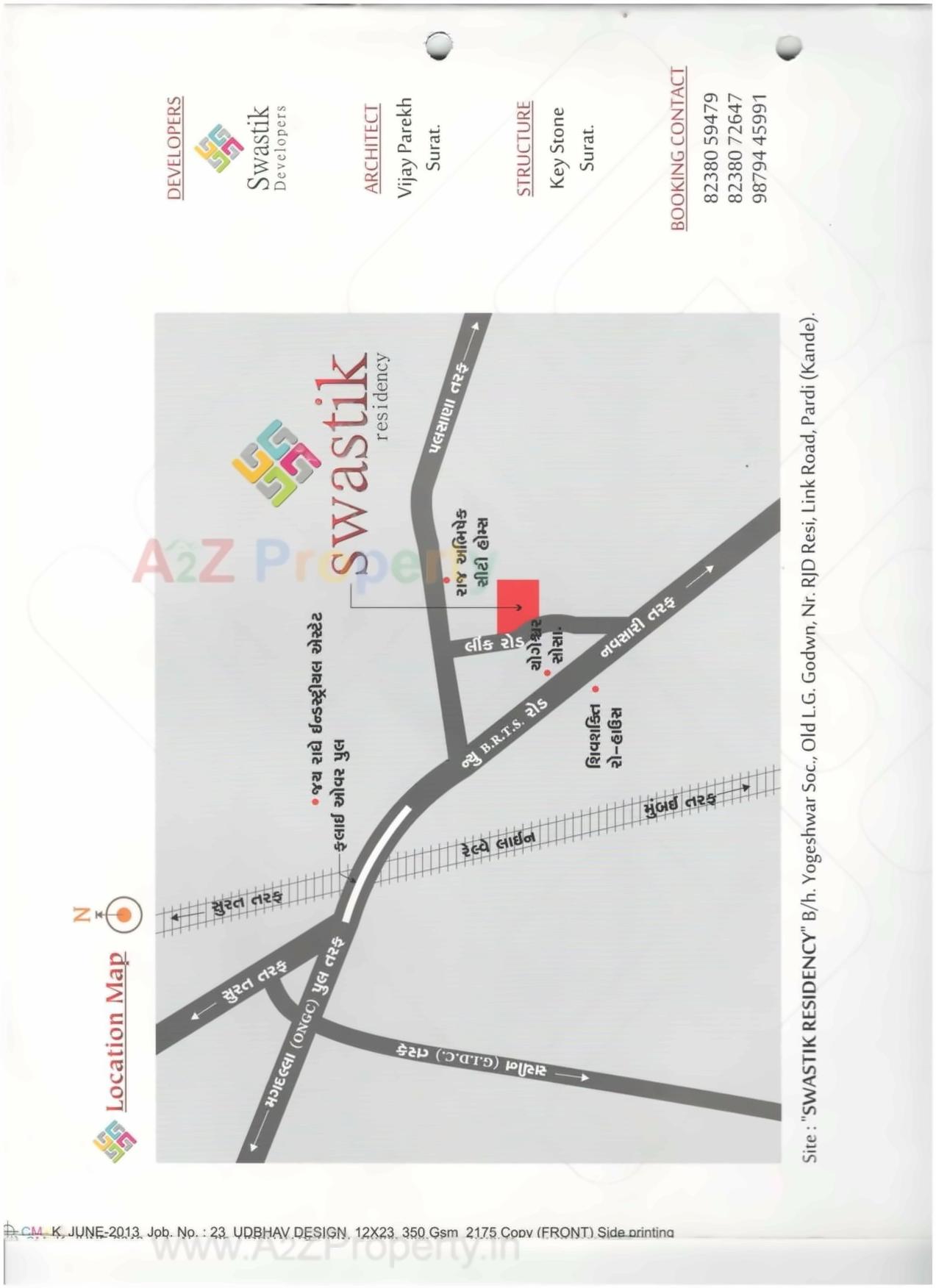  of real estate project Swastik Residency located at Pardi, Surat, Gujarat