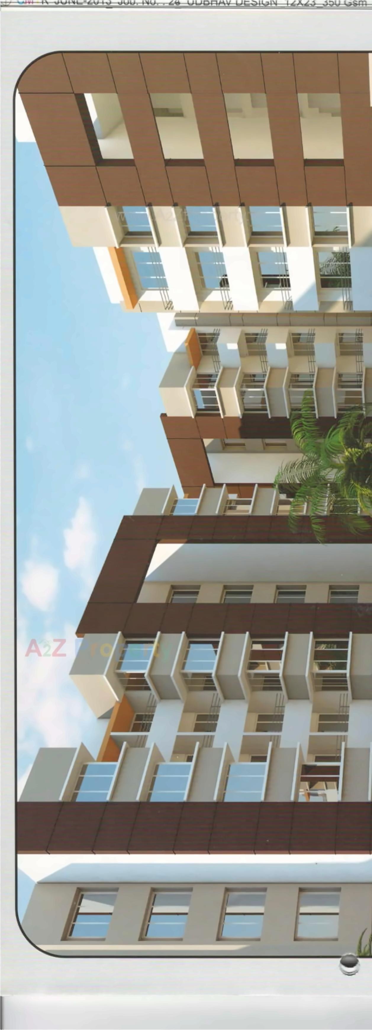 3D Elevation of real estate project Swastik Residency located at Pardi, Surat, Gujarat