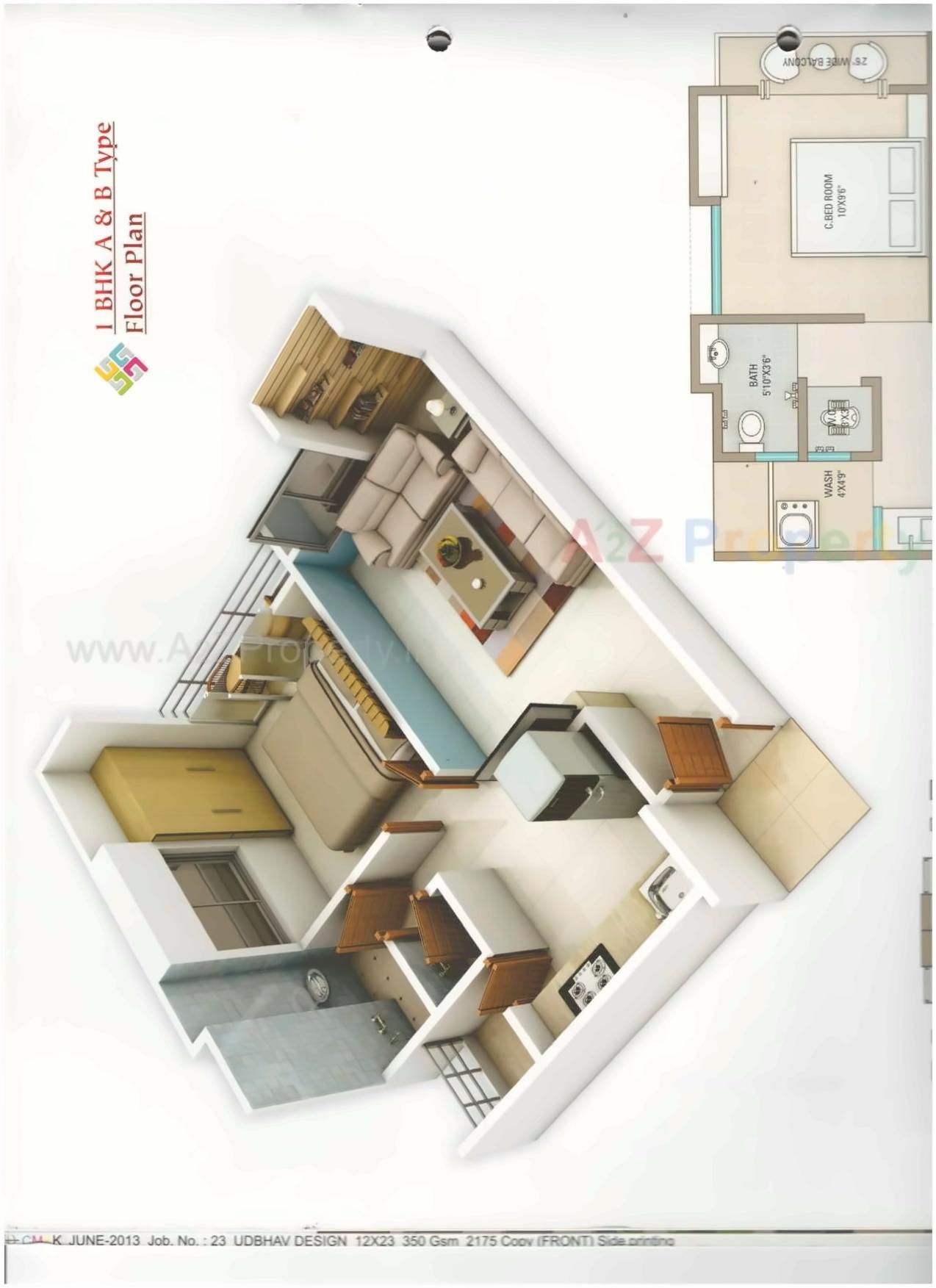 Layout of real estate project Swastik Residency located at Pardi, Surat, Gujarat