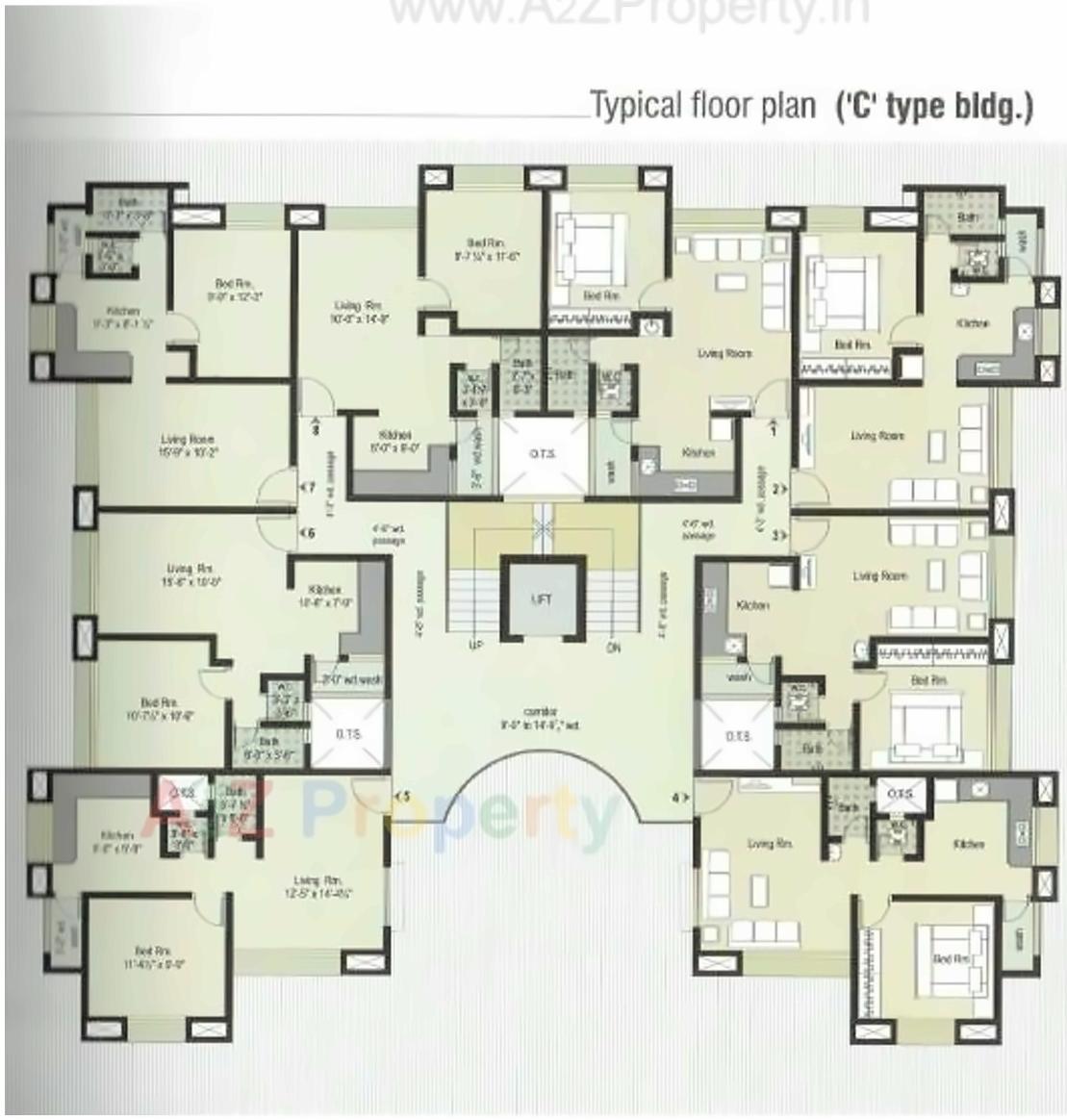 Layout of real estate project Swastik Residency located at Dindoli, Surat, Gujarat