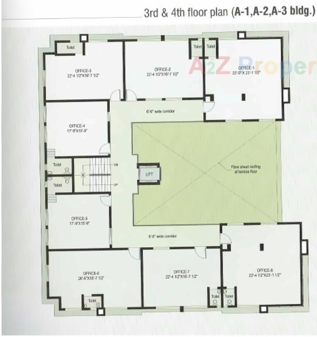 Layout of real estate project Swastik Residency located at Dindoli, Surat, Gujarat
