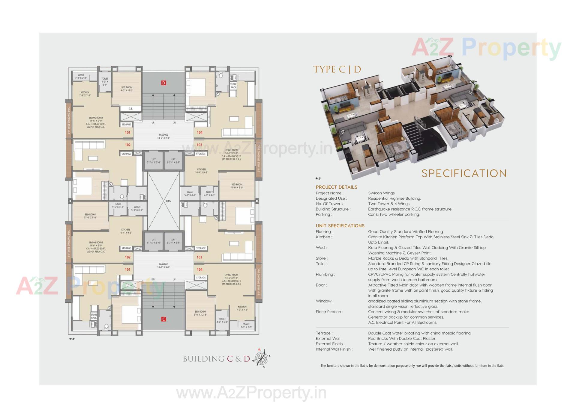 Layout of real estate project Swicons located at Jahangirabad, Surat, Gujarat