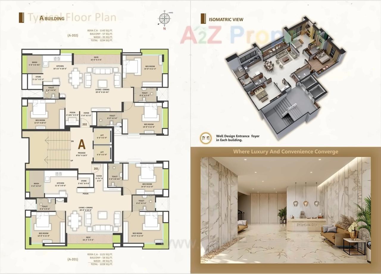 Layout of real estate project Sygnora Sky located at Surat, Surat, Gujarat